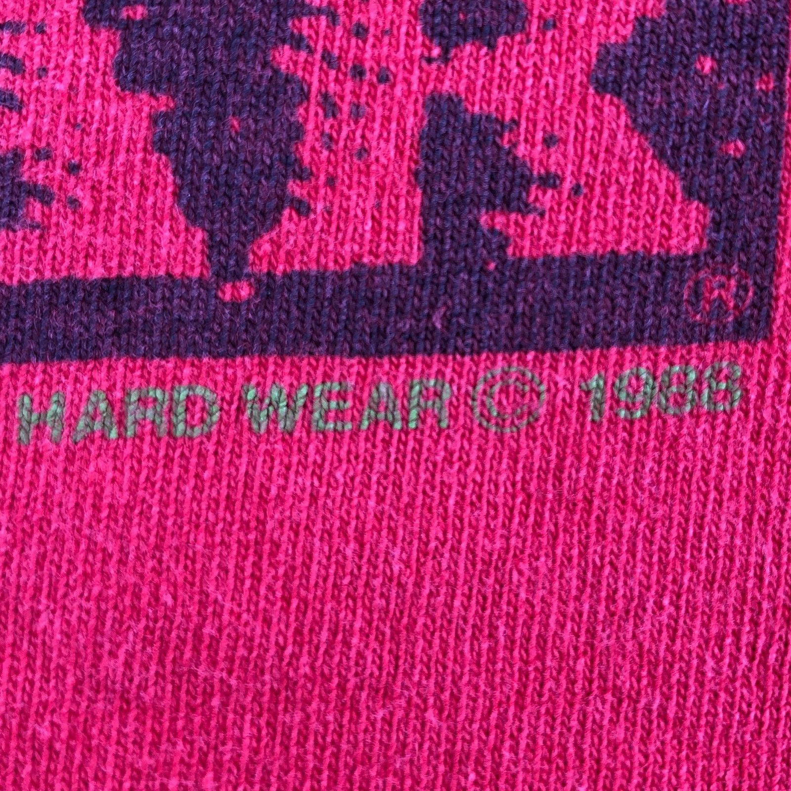 Vintage 80s Hard Wear graphic tshirt 1980s vintage Size US L / EU 52-54 / 3 - 4 Thumbnail