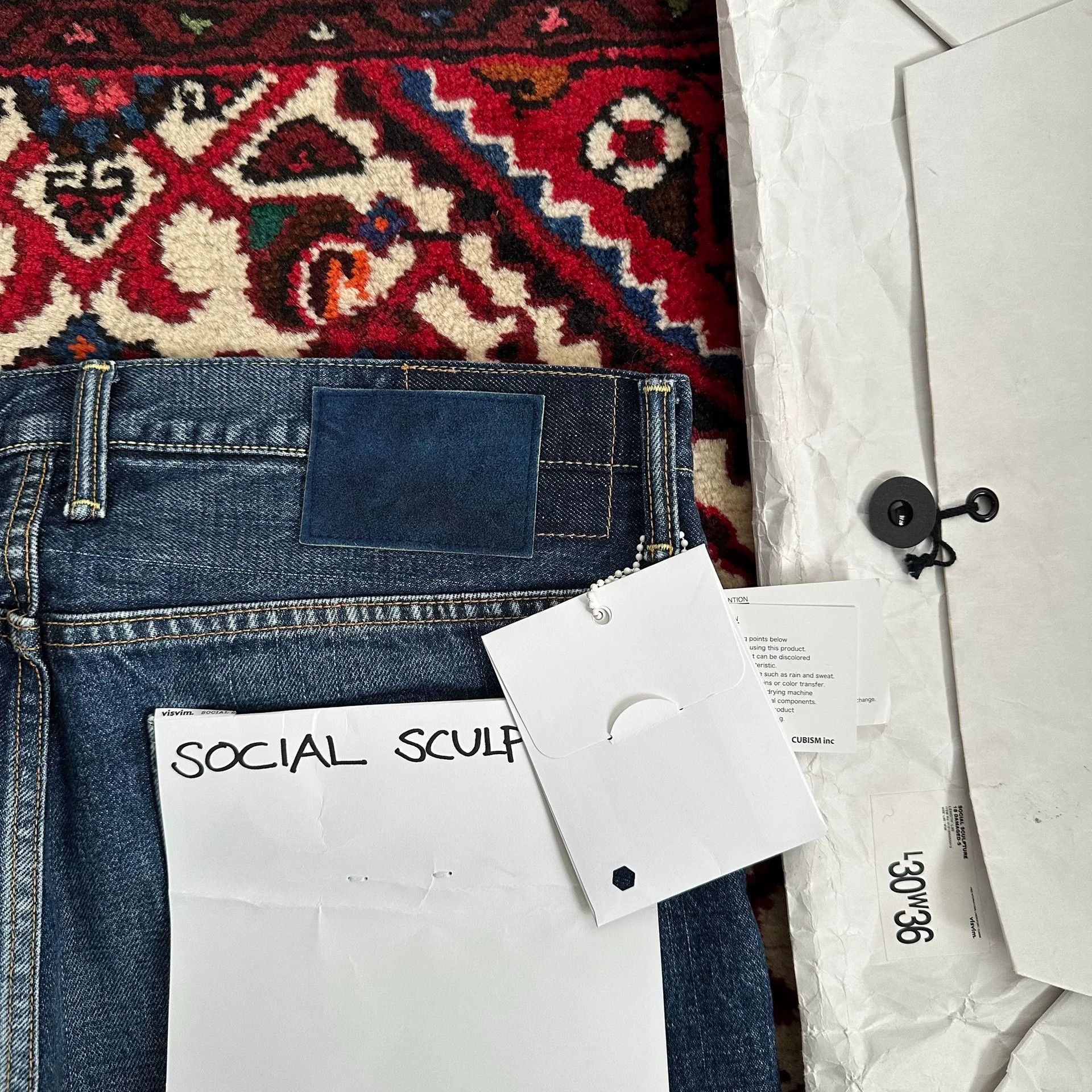 Visvim visvim 21ss aw 18D5 washed denim w36l30 Size US 36 / EU 52 - 7 Thumbnail