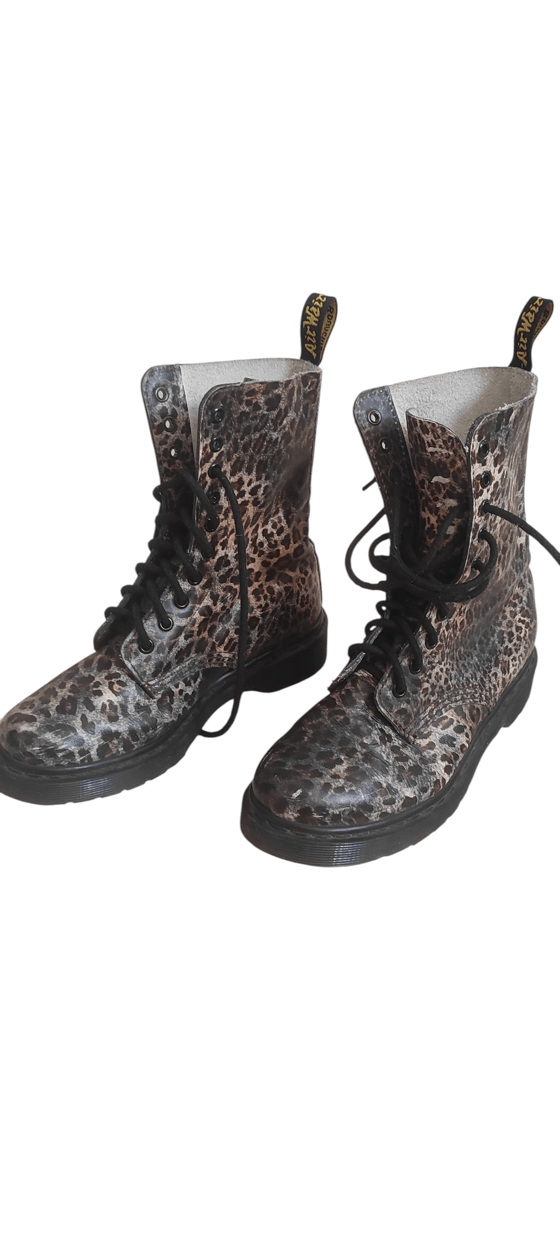 Dr. Martens Vintage Dr. Martens 14610 Leopard Print 10-Eye Boots Size US 7 / IT 37 - 3 Thumbnail