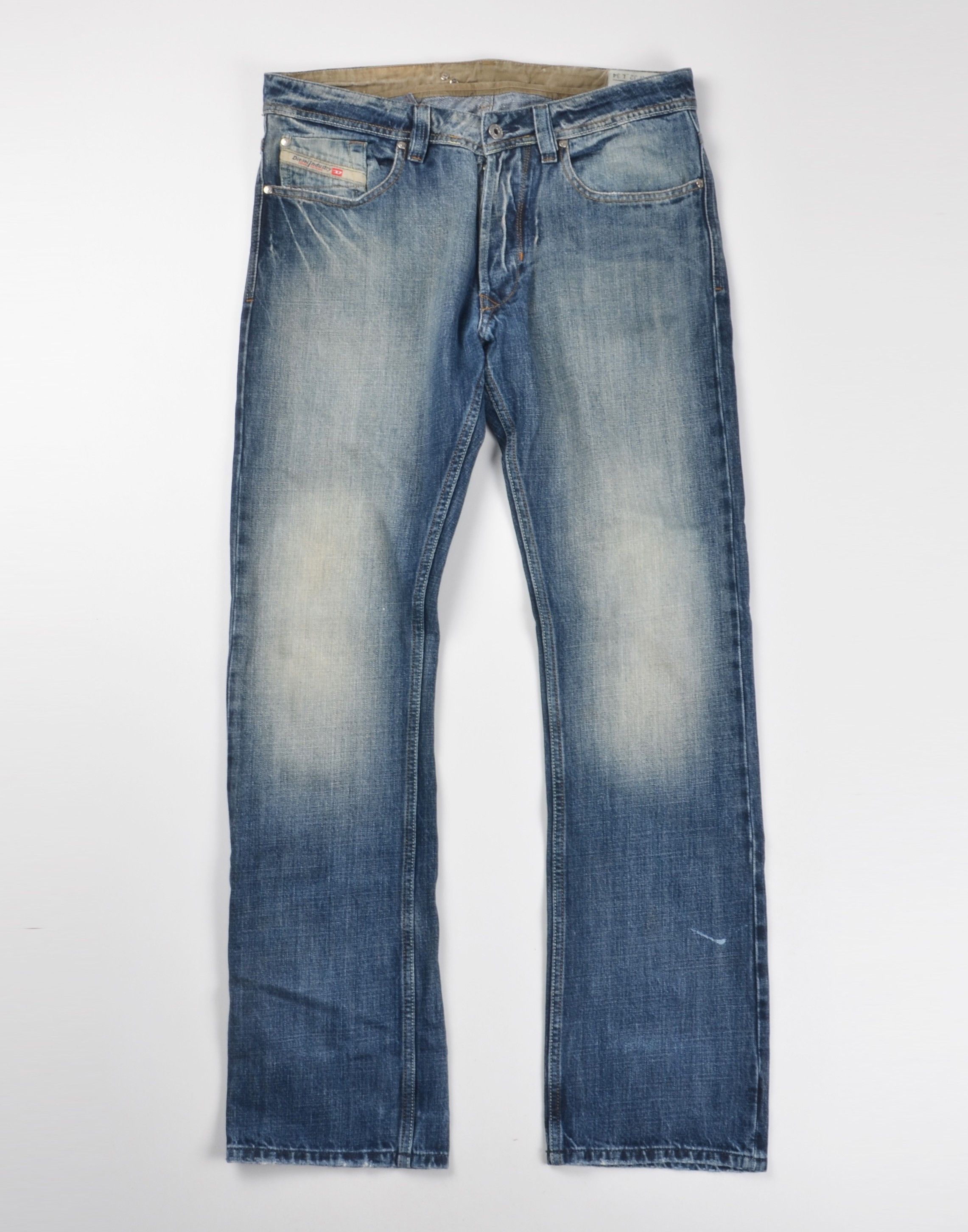 Diesel Vintage Diesel Y2K Washed Denim Embroidered Pockets Jeans Size US 32 / EU 48 - 1 Thumbnail