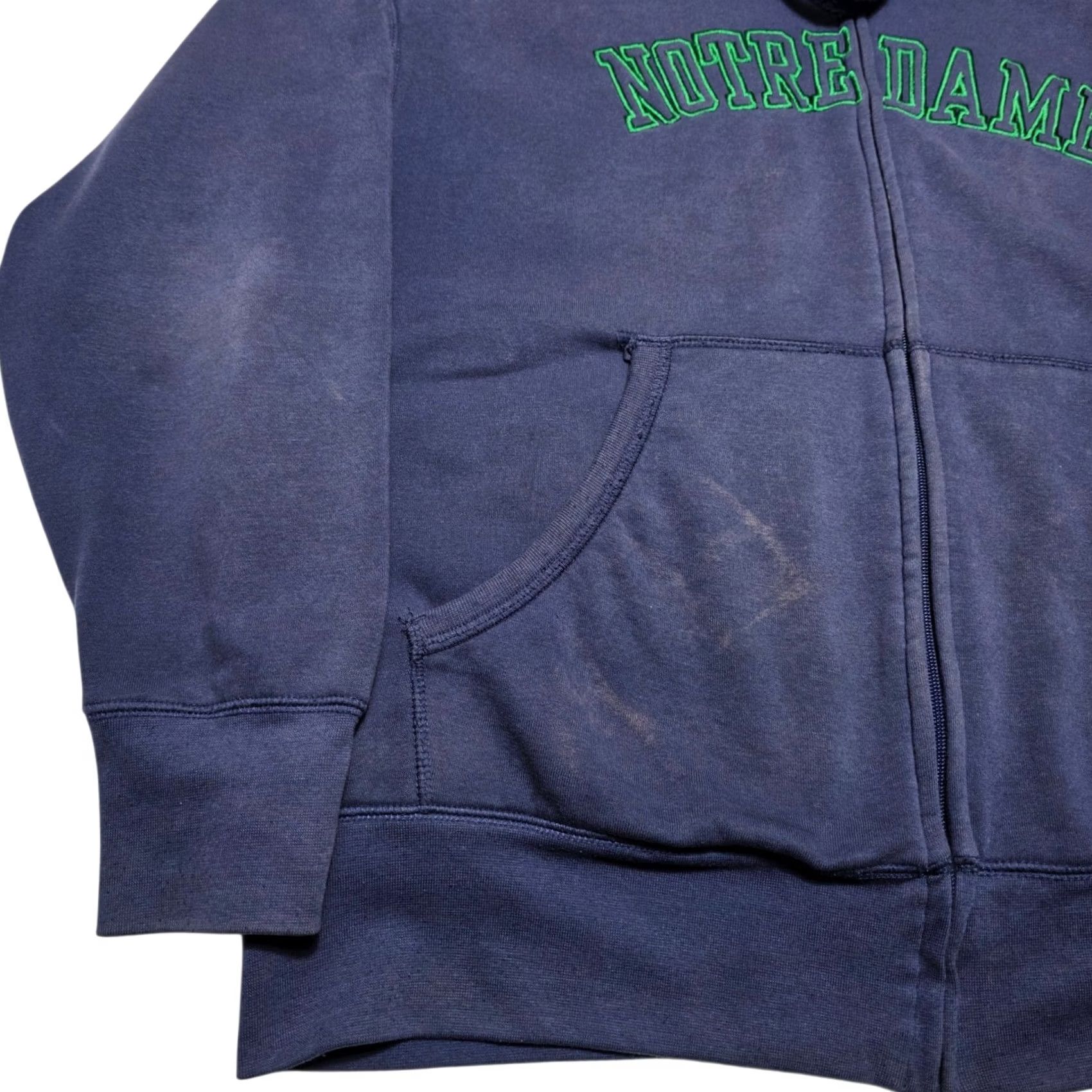 Vintage VINTAGE Notre Dame Fighting Irish Sherpa Lined Full Zip Hoodie Men's XL Heavyweight Size US XL / EU 56 / 4 - 3 Thumbnail
