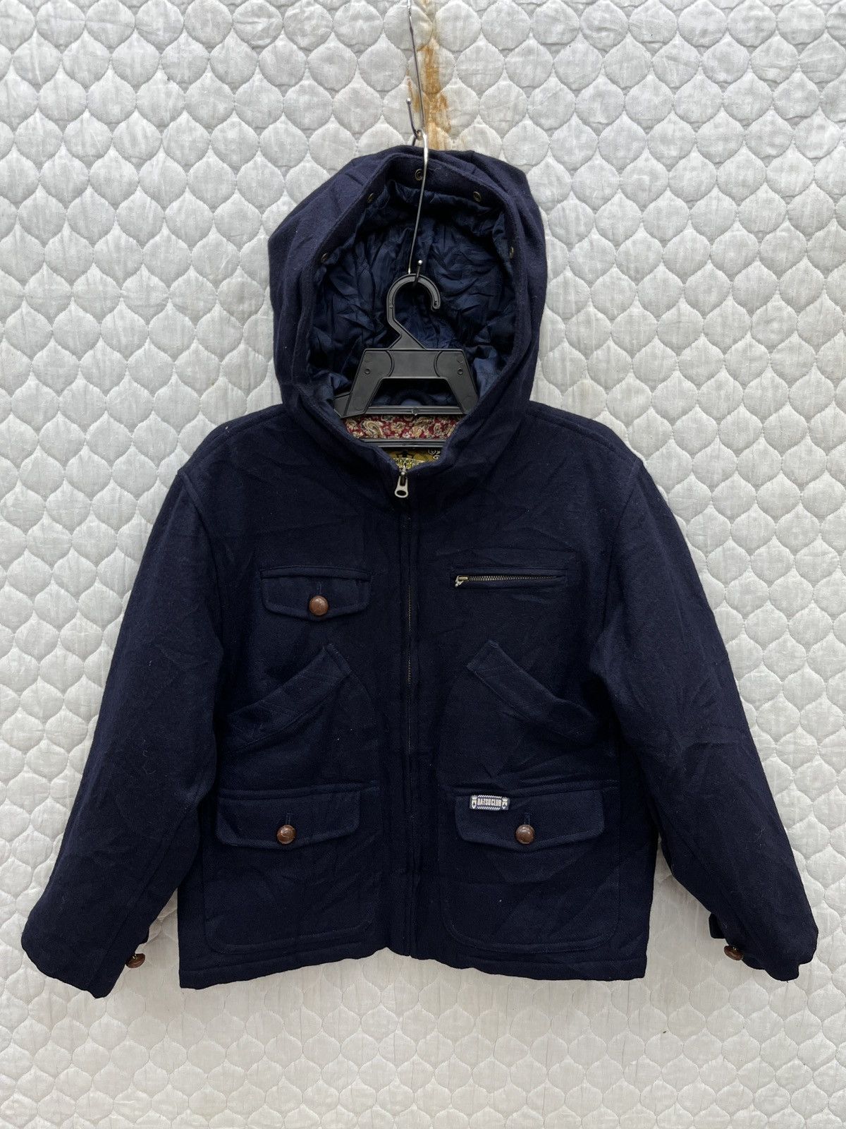 Japanese Brand 🔥🔥🔥ARCHIVE BATSU CLUB HOODIE WOOL JACKET Size M / US 6-8 / IT 42-44 - 4 Thumbnail