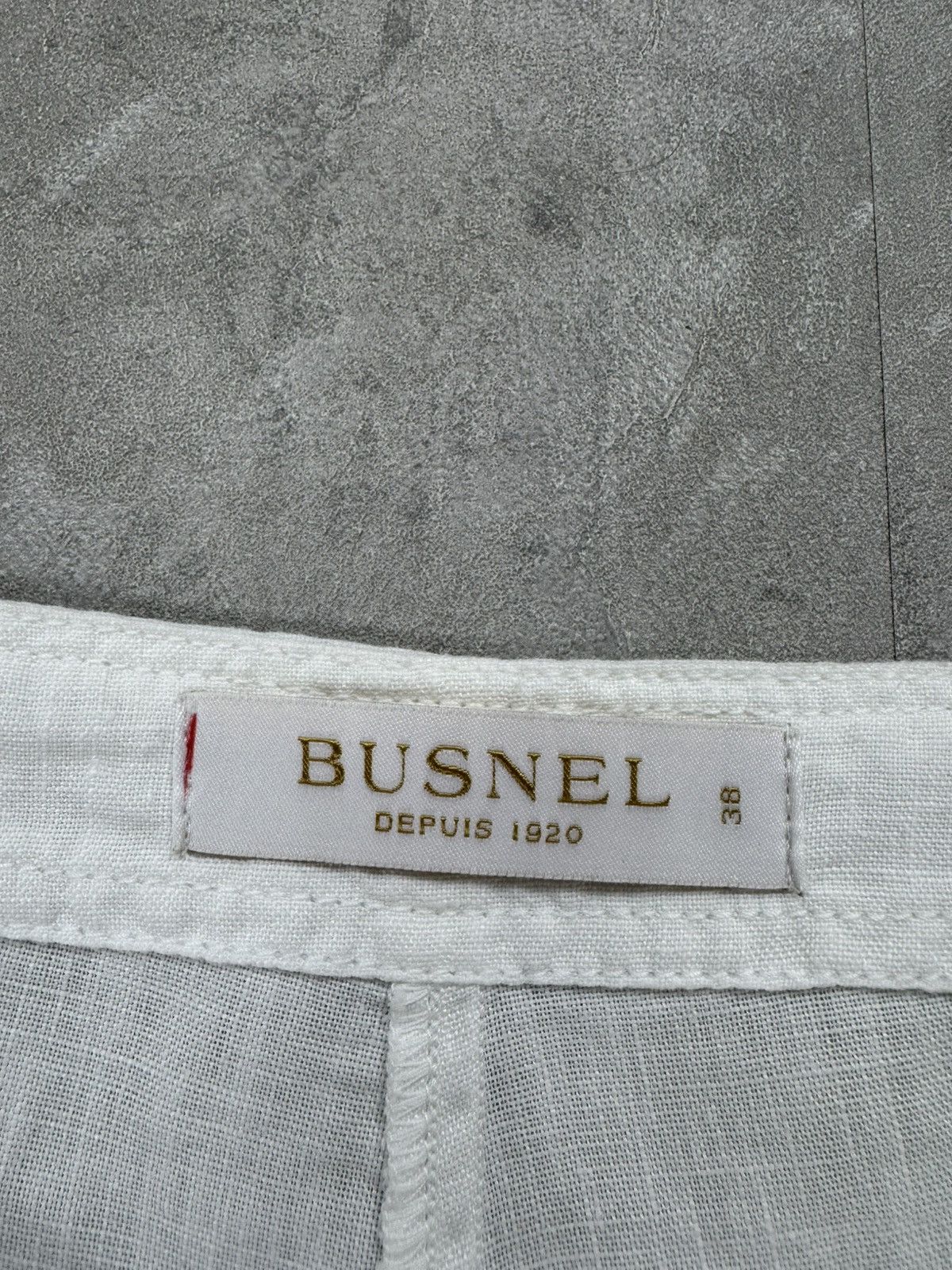 Designer BUSNEL Linen Shorts White Lino Summers Bermuda Womens Sz. 38 Size 26" / US 2 / IT 38 - 6 Thumbnail
