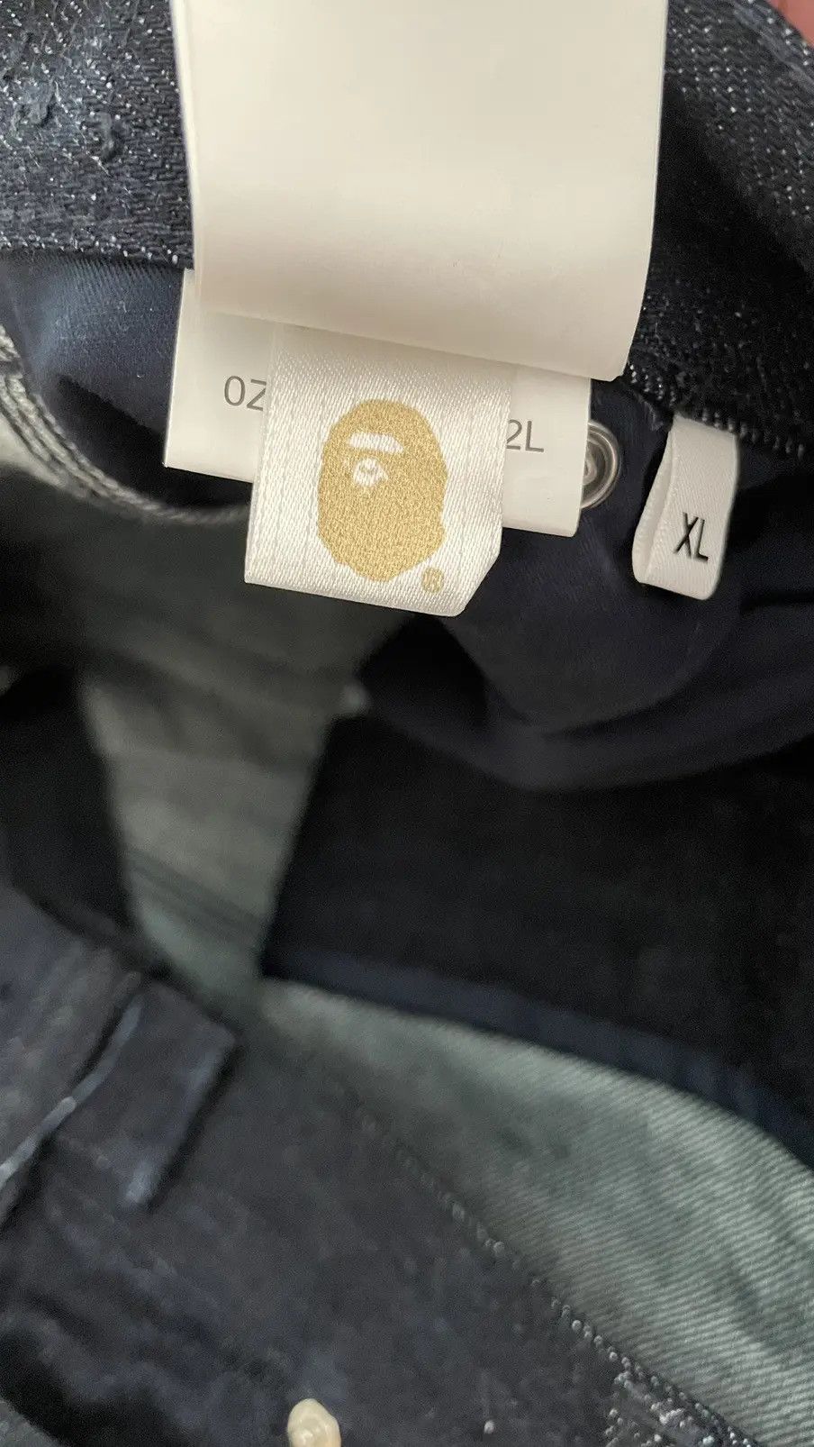 Bape Camo Patch Denim Double Knee Work Pants Size US 33 - 8 Thumbnail