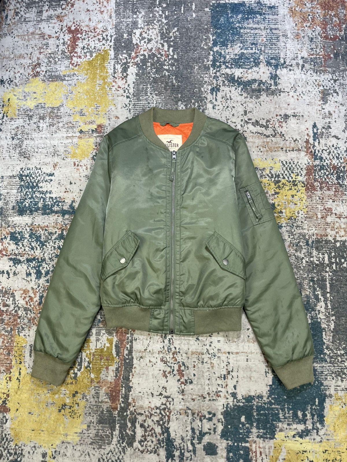 Hollister Hollister Ma-1 Flight Bomber Jacket Size US M / EU 48-50 / 2 - 1 Thumbnail