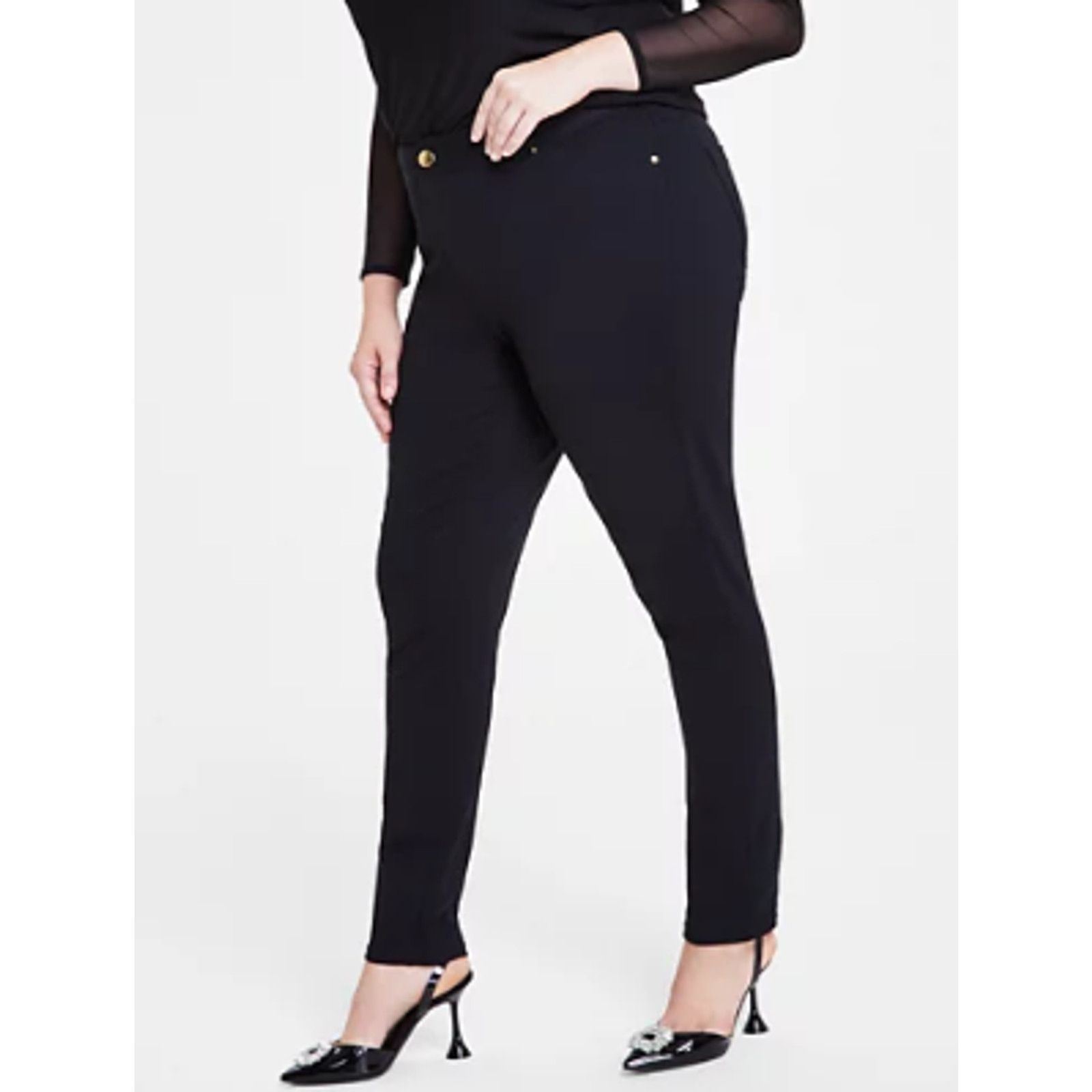 I.N.C New INC Womens Plus Size 26W Skinny Mid Rise Ponte Pants Size 42" / US 20 - 1 Thumbnail