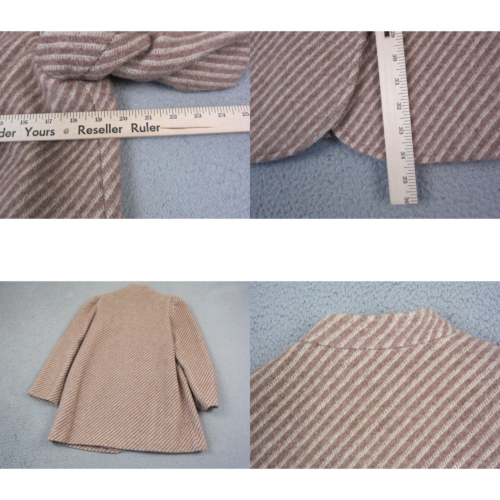Vintage VINTAGE Portrait Jacket Blazer Womens 36 Pink Wool Trench 60s 80s 90s Casual Button Pockets Regular XS? Size M / US 6-8 / IT 42-44 - 8 Thumbnail