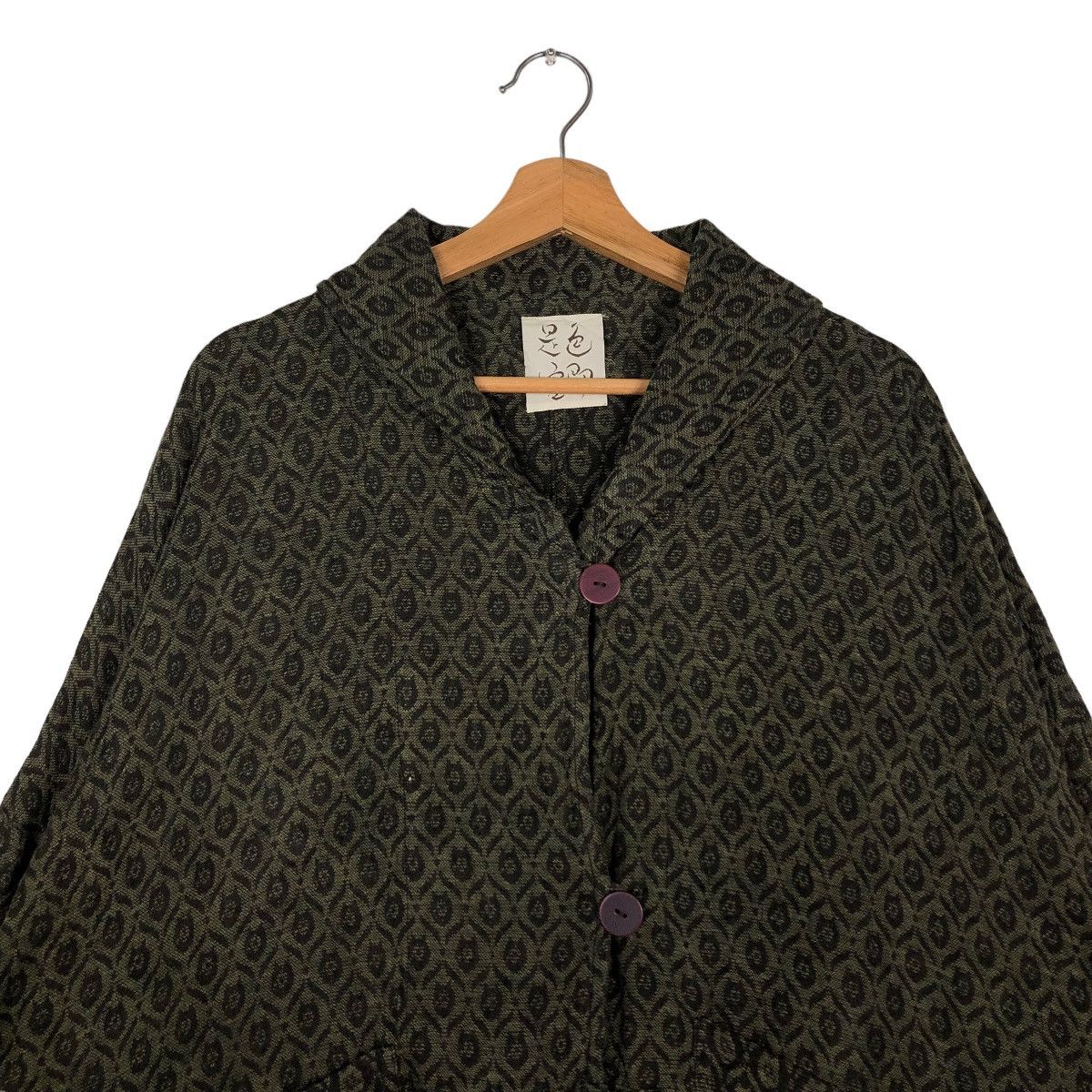 45rpm 📌VINTAGE CROPPED BIKER TRADITIONAL DESIGN KIMONO JACKET Size US M / EU 48-50 / 2 - 12 Thumbnail