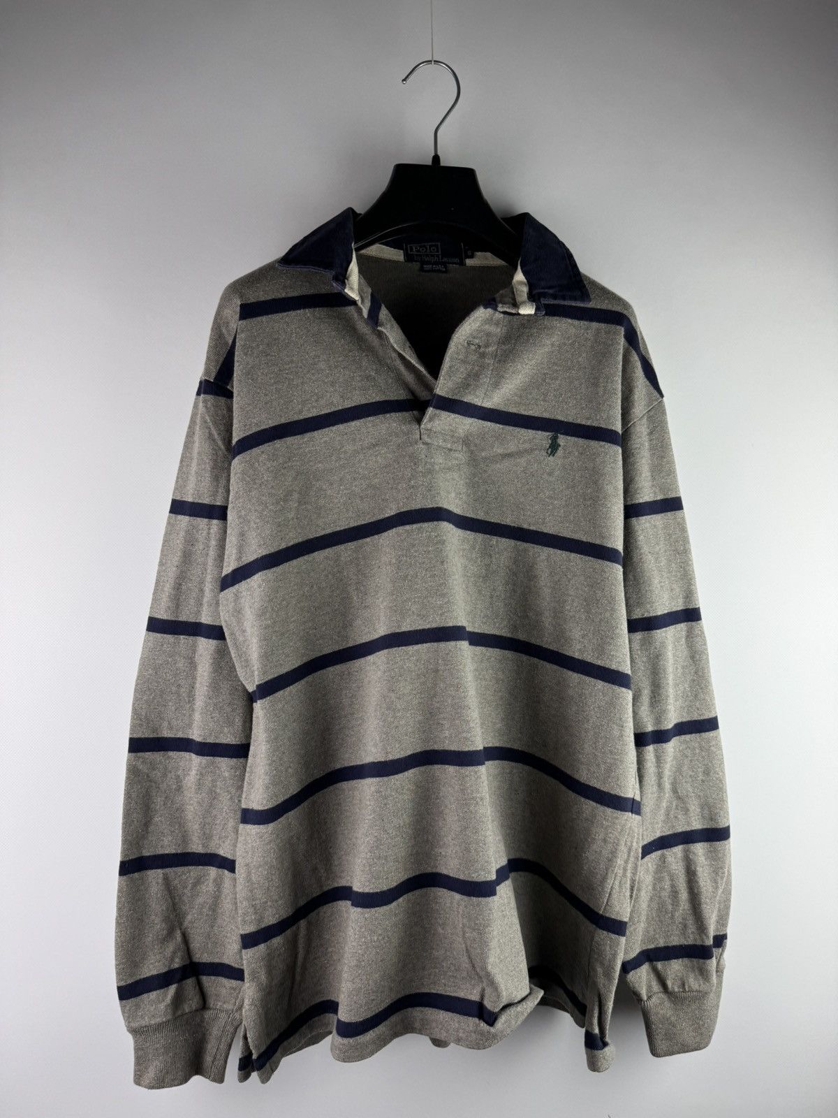 Polo Ralph Lauren Vintage 90s Polo Ralph Lauren Rugby Long Sleeve Polo Shirt Size US S / EU 44-46 / 1 - 1 Thumbnail