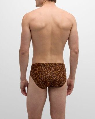 CDLP CDLP Cinnamon Leopard Swim Briefs Shorts Size US 29 - 3 Thumbnail