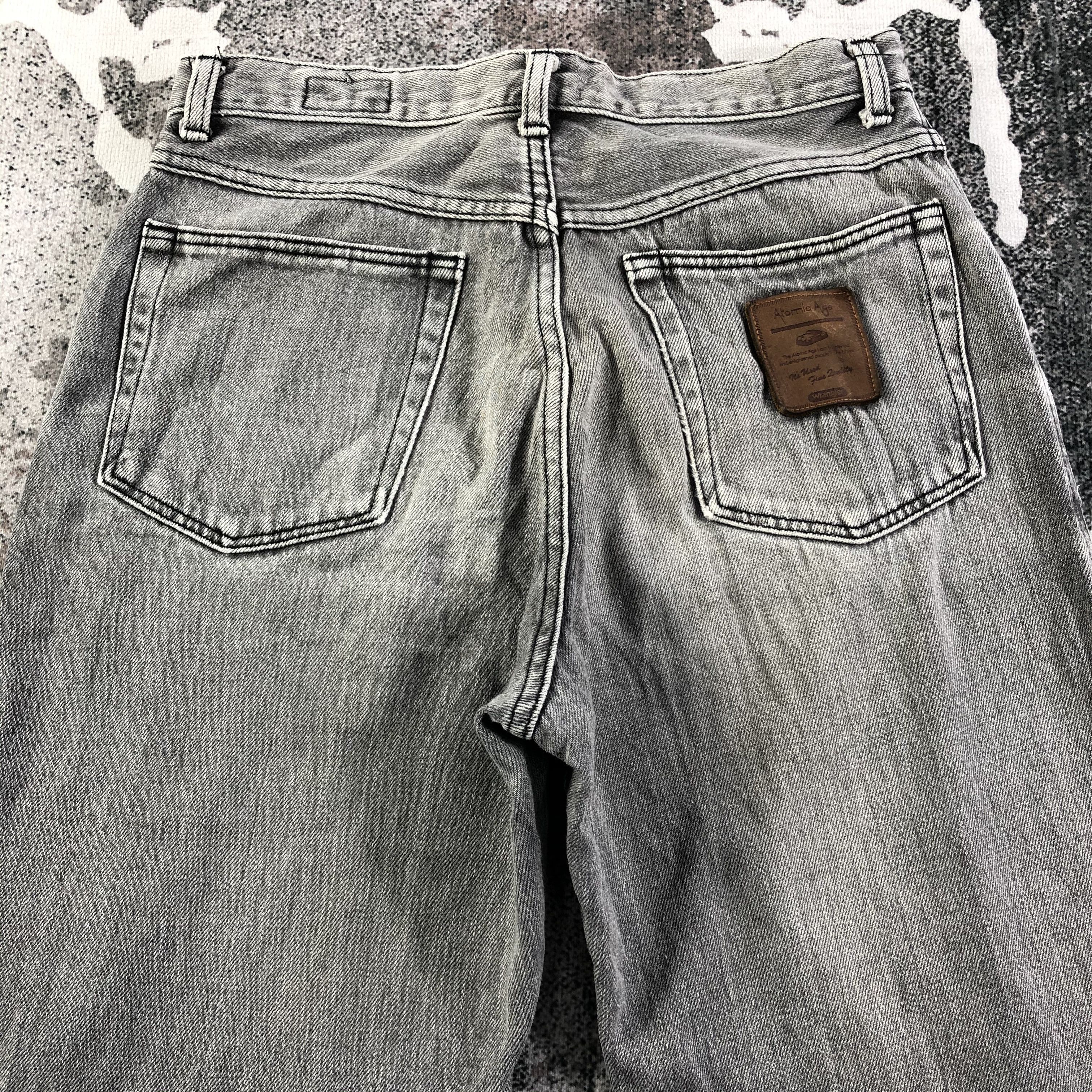 Vintage Vintage Wrangler Jeans Faded Gray Denim KJ1633 Size US 29 - 4 Thumbnail
