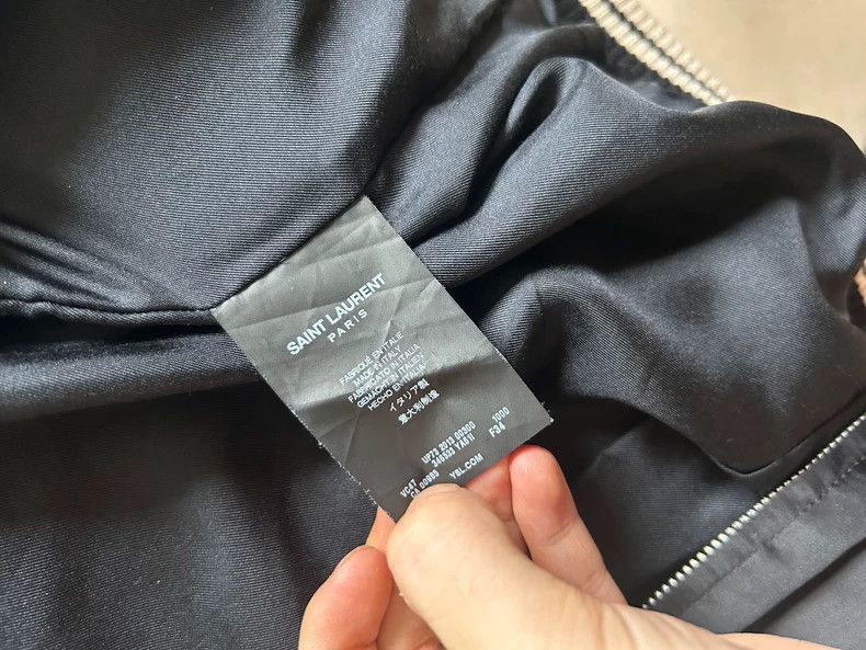 Saint Laurent Paris Saint Laurent Paris Saint Laurent Black and White Satin Ja Size US XS / EU 42 / 0 - 6 Thumbnail