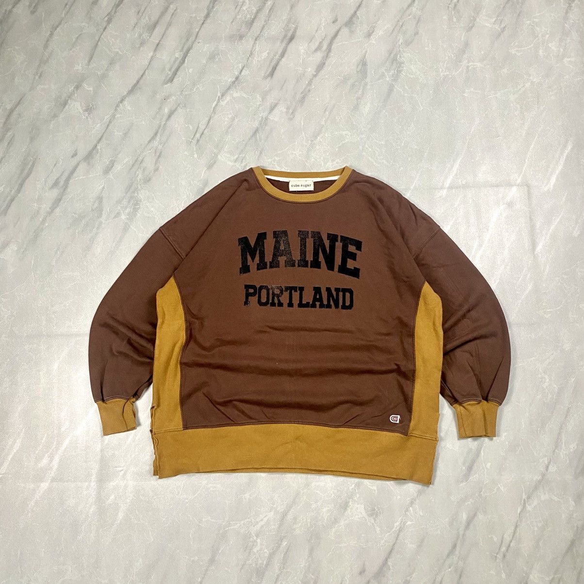 Japanese Brand Vintage Cube Sugar Maine Portland Crewneck Size L / US 10 / IT 46 - 1 Thumbnail
