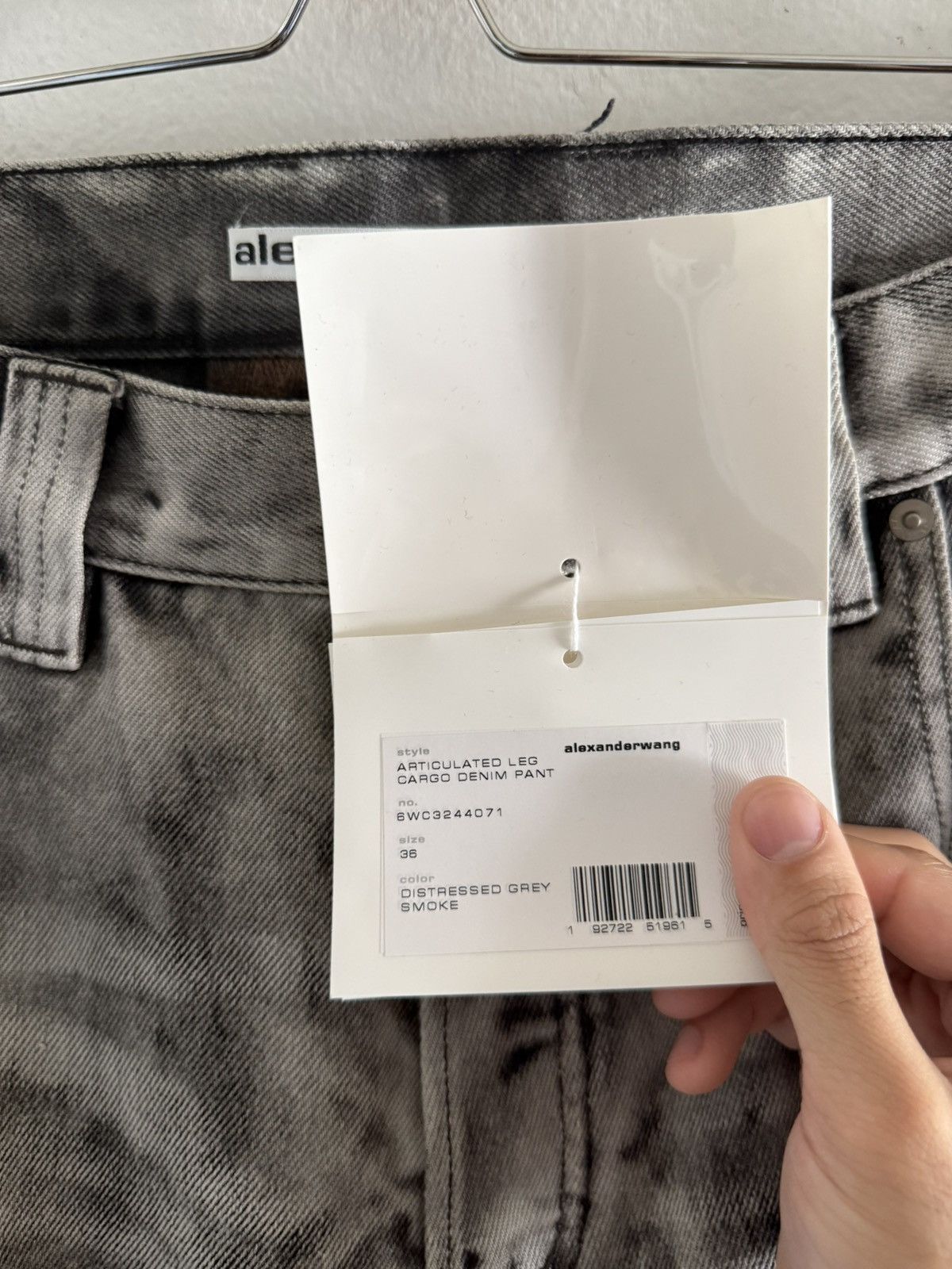 Alexander Wang Alexander Wang Leather Dye Denim Cargo Jean Pants Balenciaga Size US 36 / EU 52 - 24 Thumbnail