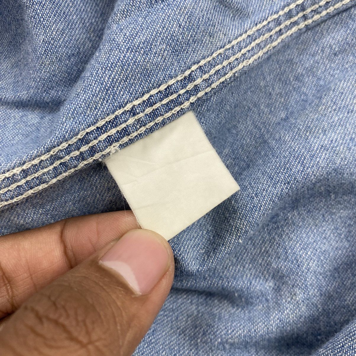 Sugar Cane 1990s Vintage Unique Uniform Sugar Cane Chambray Work Shirt Size US L / EU 52-54 / 3 - 6 Thumbnail