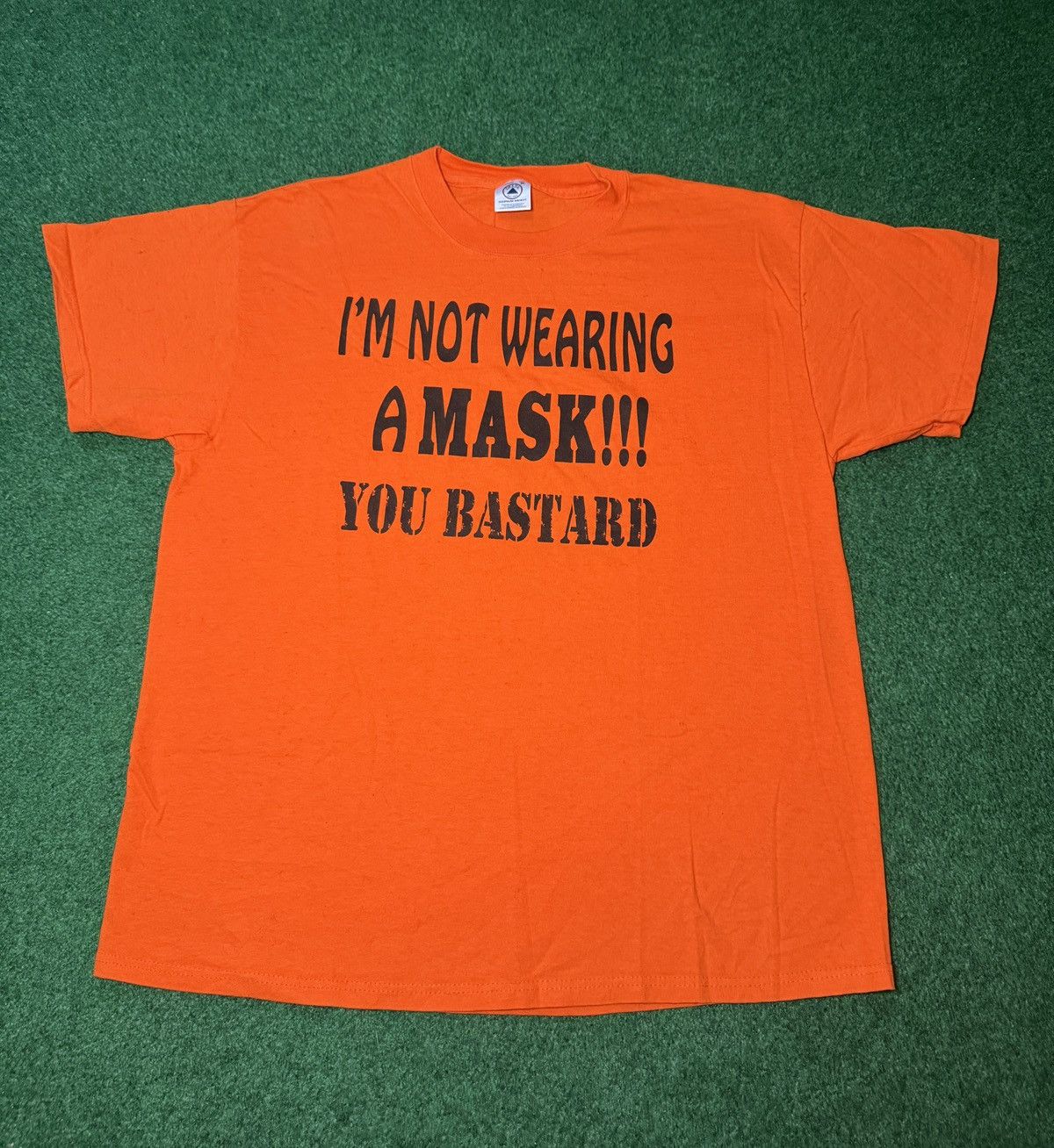 Delta Vintage 90s I’m Not Wearing A Mask Funny Halloween T Shirt Size US XL / EU 56 / 4 - 1 Thumbnail