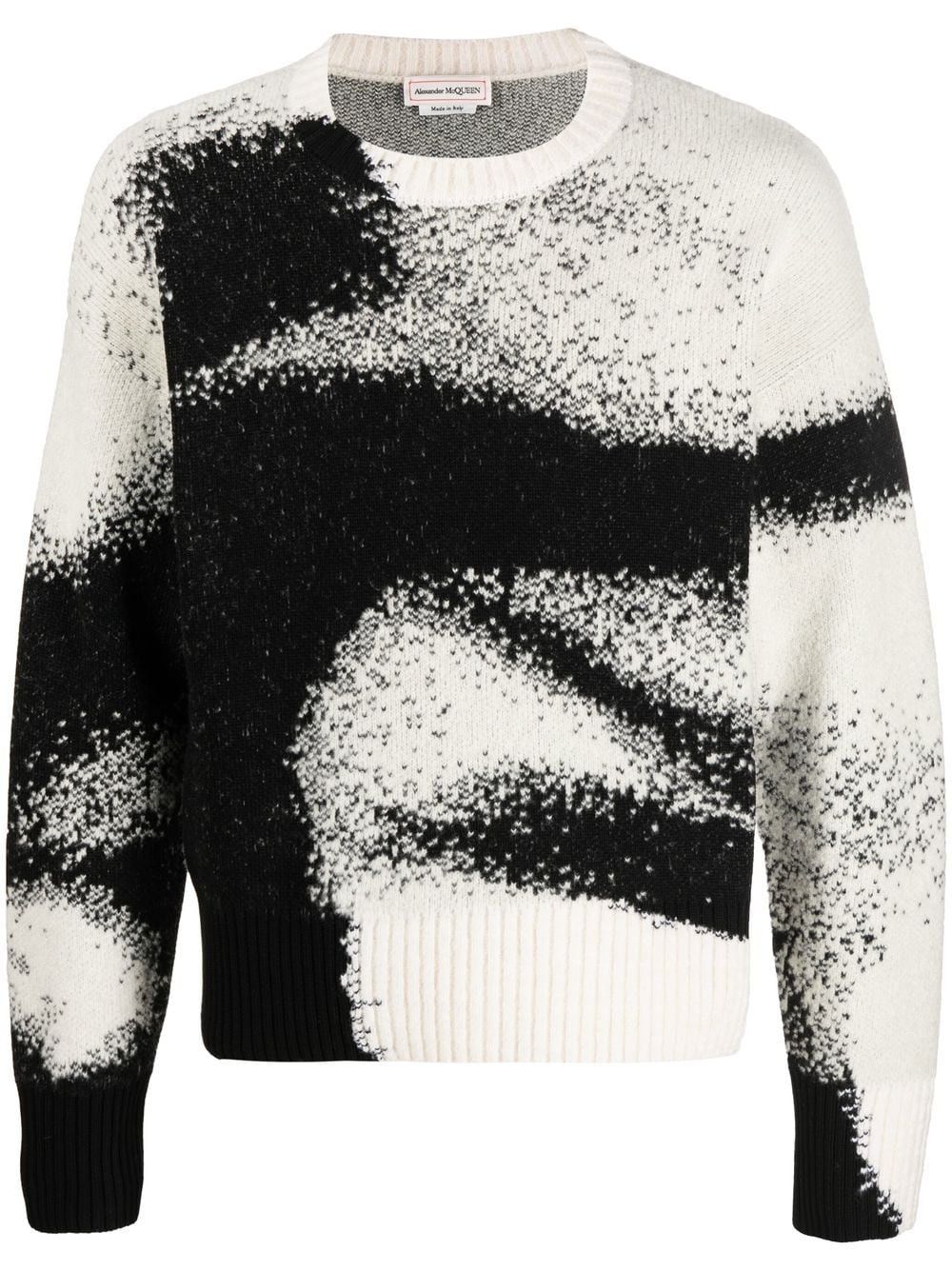 Alexander McQueen Alexander McQueen Wool Graffiti Sweater Size US M / EU 48-50 / 2 - 1 Thumbnail