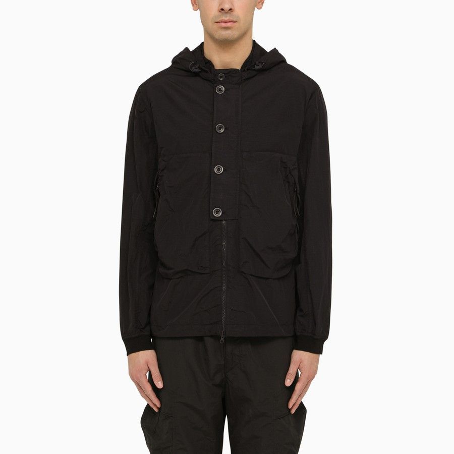 image of C P Company O1D2Blof0324 Jacket In Black, Men's (Size 2XL)