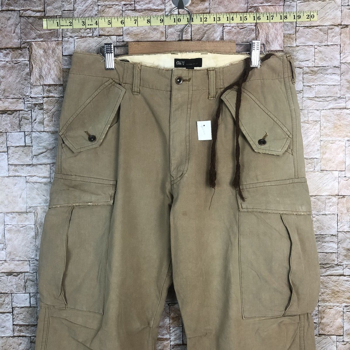 Japanese Brand CnCv Brown Cargo utility tactical Multipocket Pants #A747 Size US 31 - 5 Thumbnail