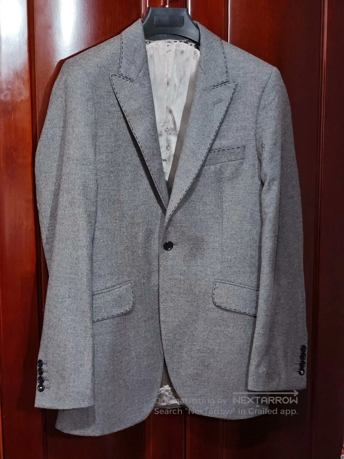 Holland & Holland Holland Esquire Gray Wool Blazer. Size US M / EU 48-50 / 2 - 1 Thumbnail