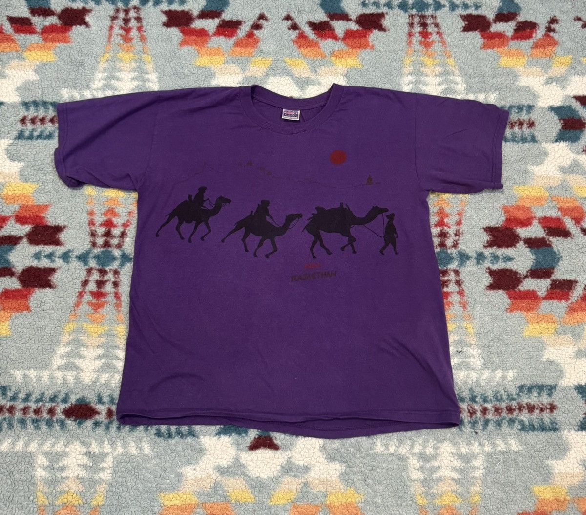 Vintage Vintage Rajasthani India Camel Shirt Purple Size X Size US XL / EU 56 / 4 - 3 Thumbnail