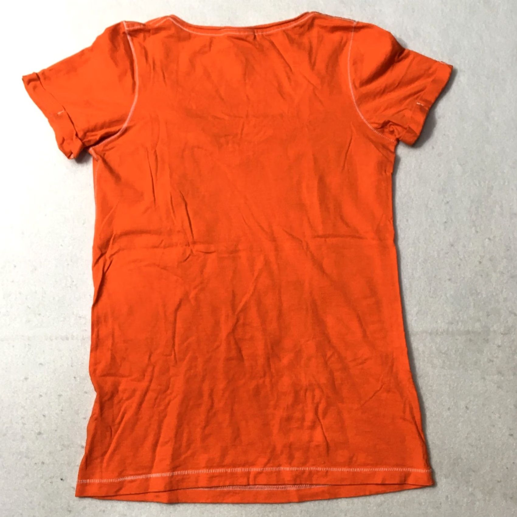 Vintage San Francisco Giants T-Shirt Womens Orange Short Sleeve V-Neck Slim Size S / US 4 / IT 40 - 7 Thumbnail