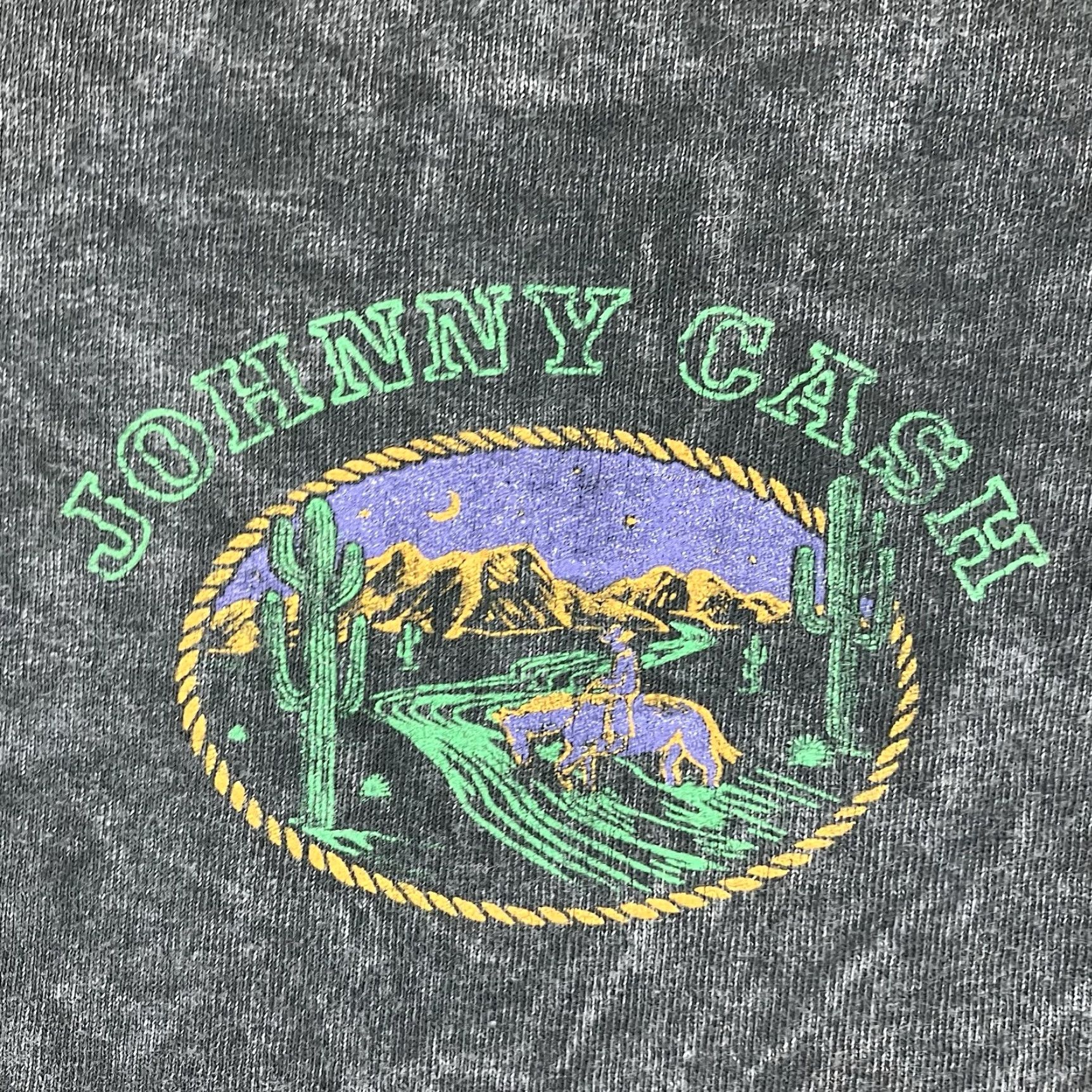 Vintage Johnny Cash Graphic T-Shirt XL Black Short Sleeve Music Retro Western Mens Size US XL / EU 56 / 4 - 4 Thumbnail