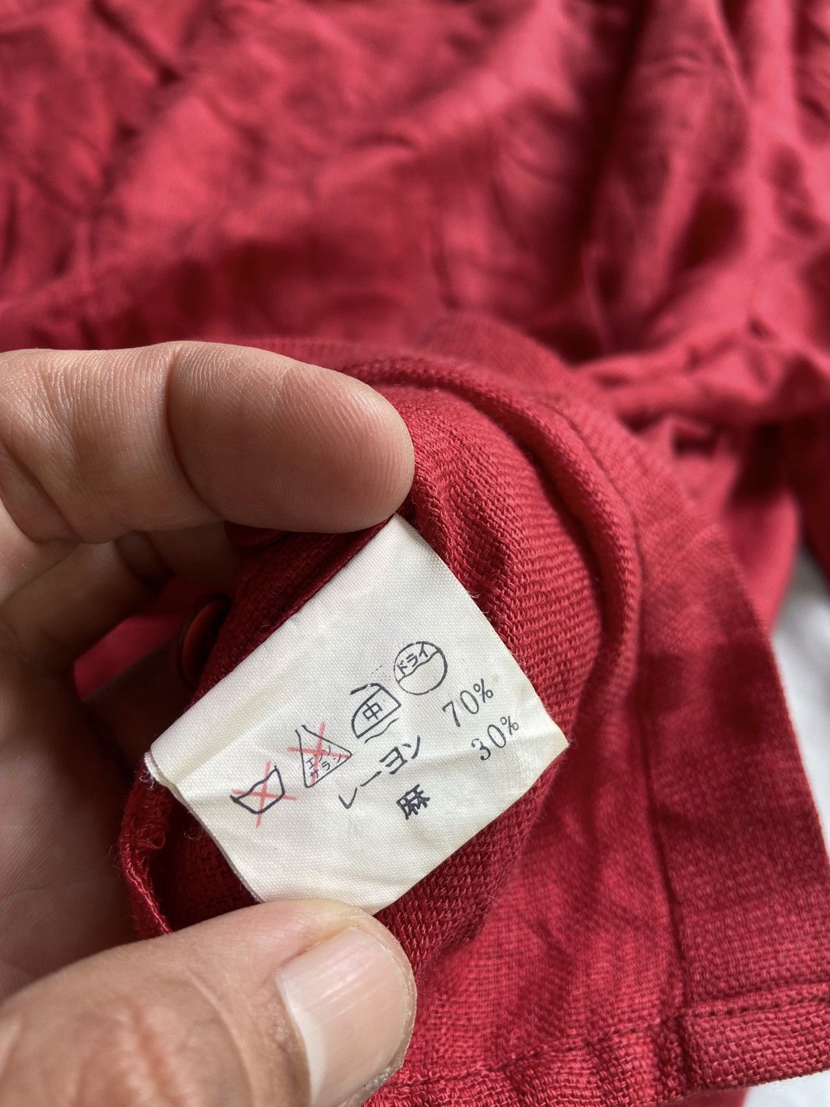 Issey Miyake 1990S ISSEY MIYAKE BLOUSE RED COLOUR Size M / US 6-8 / IT 42-44 - 12 Thumbnail