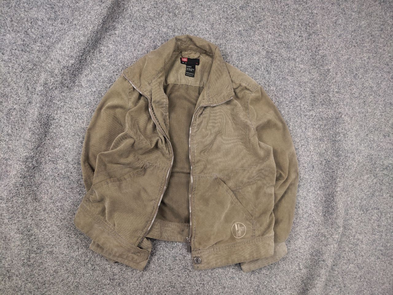 Diesel Vintage 90's Diesel corduroy Cropped jacket zip Long sleeve Size M / US 6-8 / IT 42-44 - 1 Thumbnail