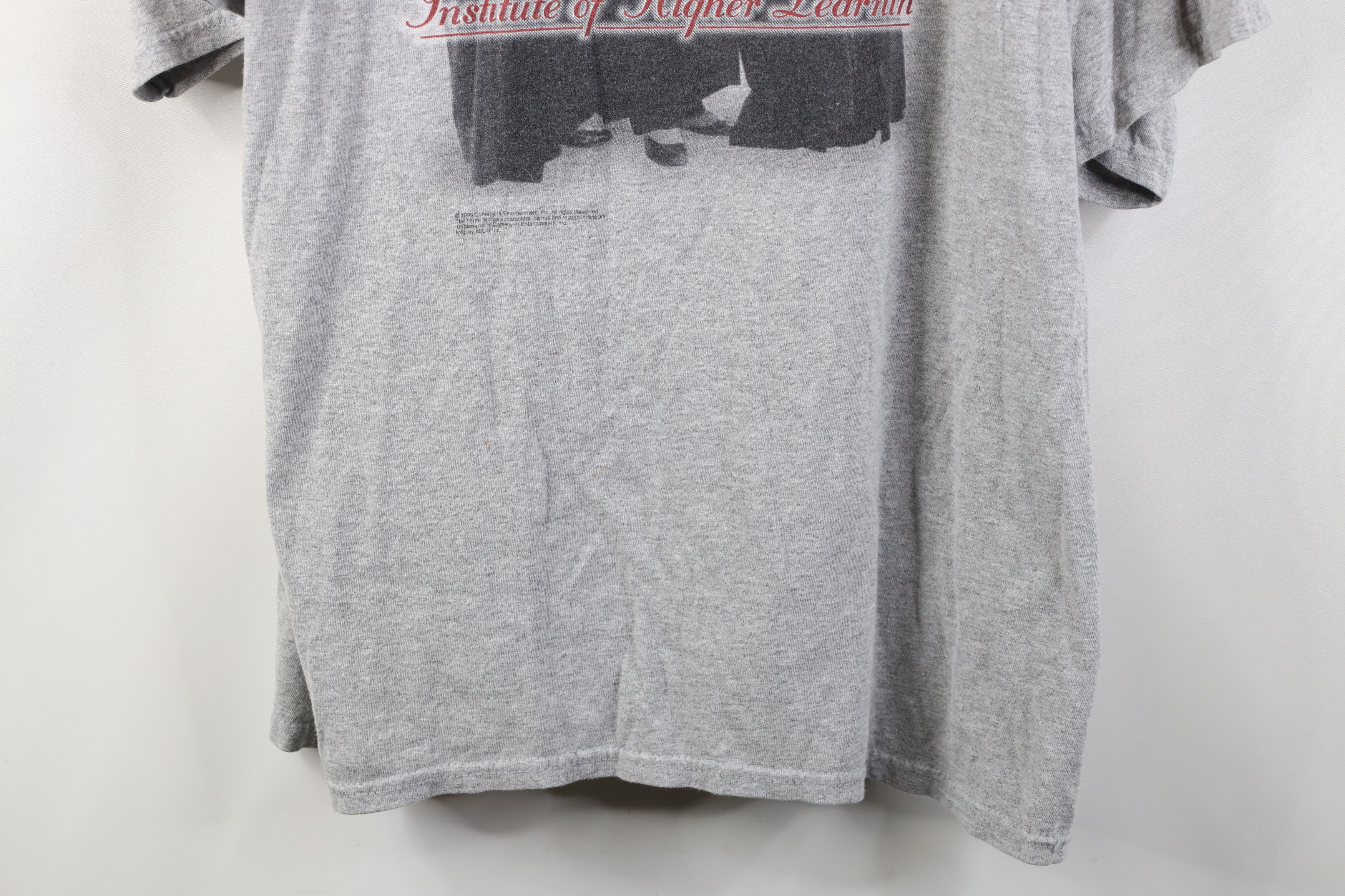 Vintage Vintage 90s Institute of Higher Learning T-Shirt Gray Size US XXL / EU 58 / 5 - 3 Thumbnail