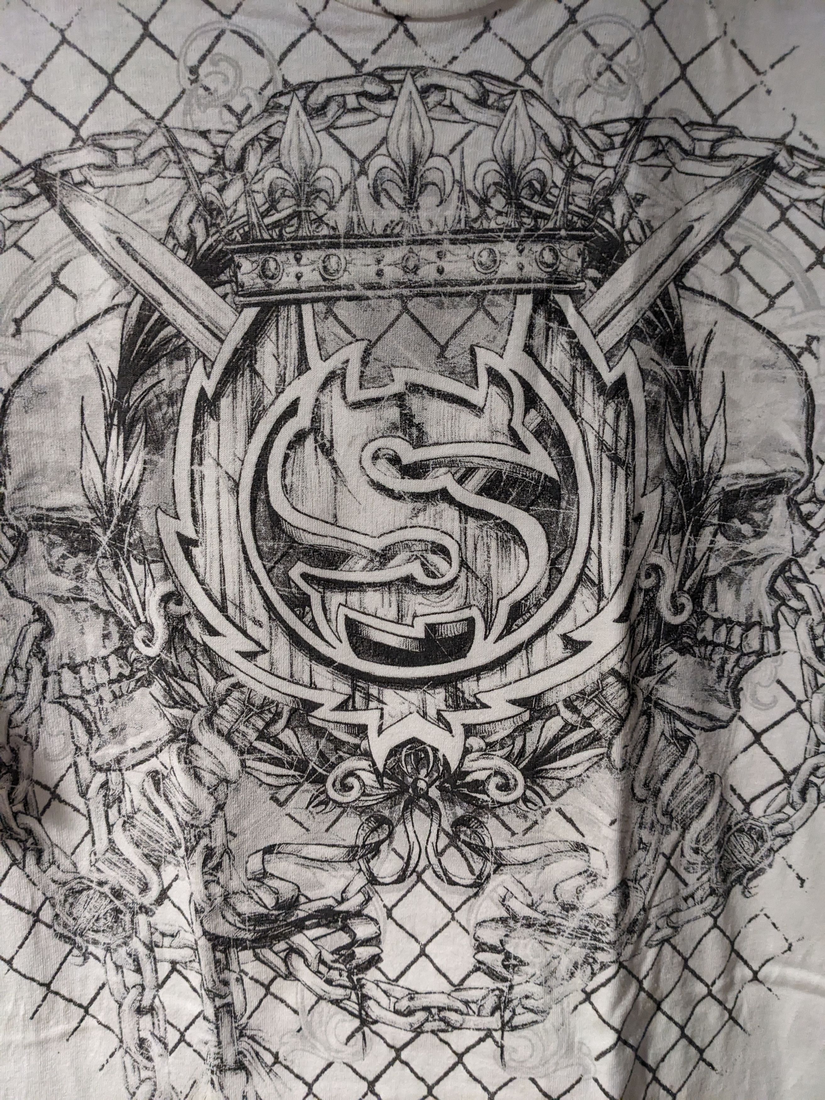 Affliction Vintage Y2K Sinister MMA Elite Fighting Cage Large T-Shirt Size US L / EU 52-54 / 3 - 2 Thumbnail