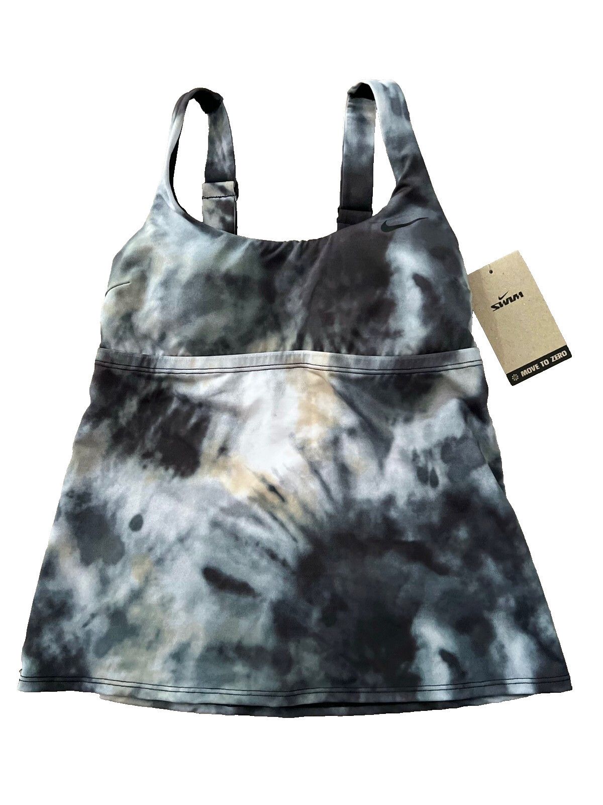Nike Nike NESSC329 Tie Dye Scoop Neck Swim Tankini Top ( XS ) Size XS / US 0-2 / IT 36-38 - 2 Thumbnail