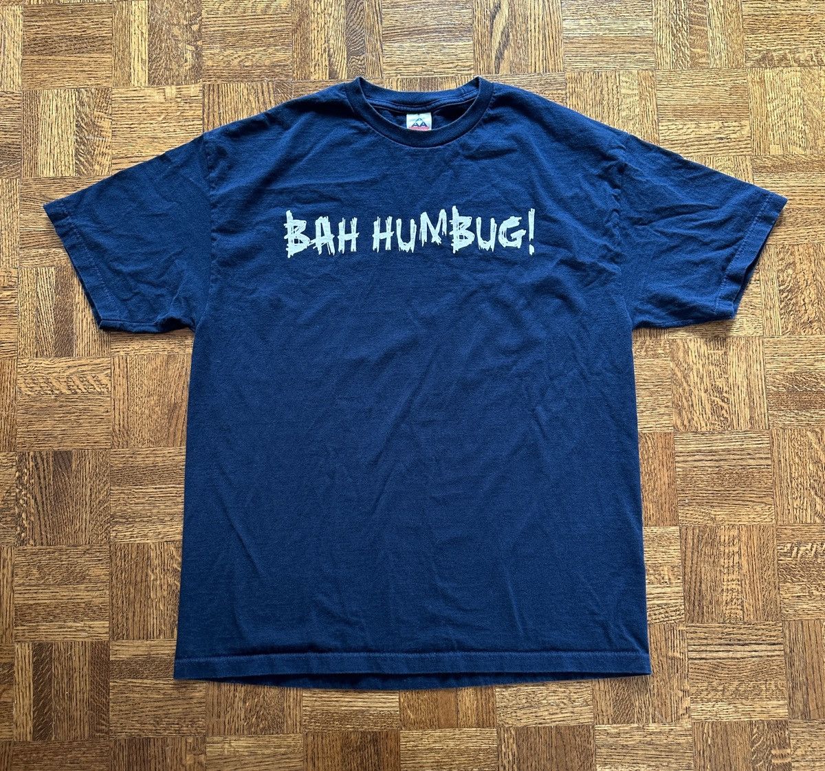 Japanese Brand Vintage Y2K Bah Humbug Graphic Statement Tee Size US XL / EU 56 / 4 - 2 Thumbnail