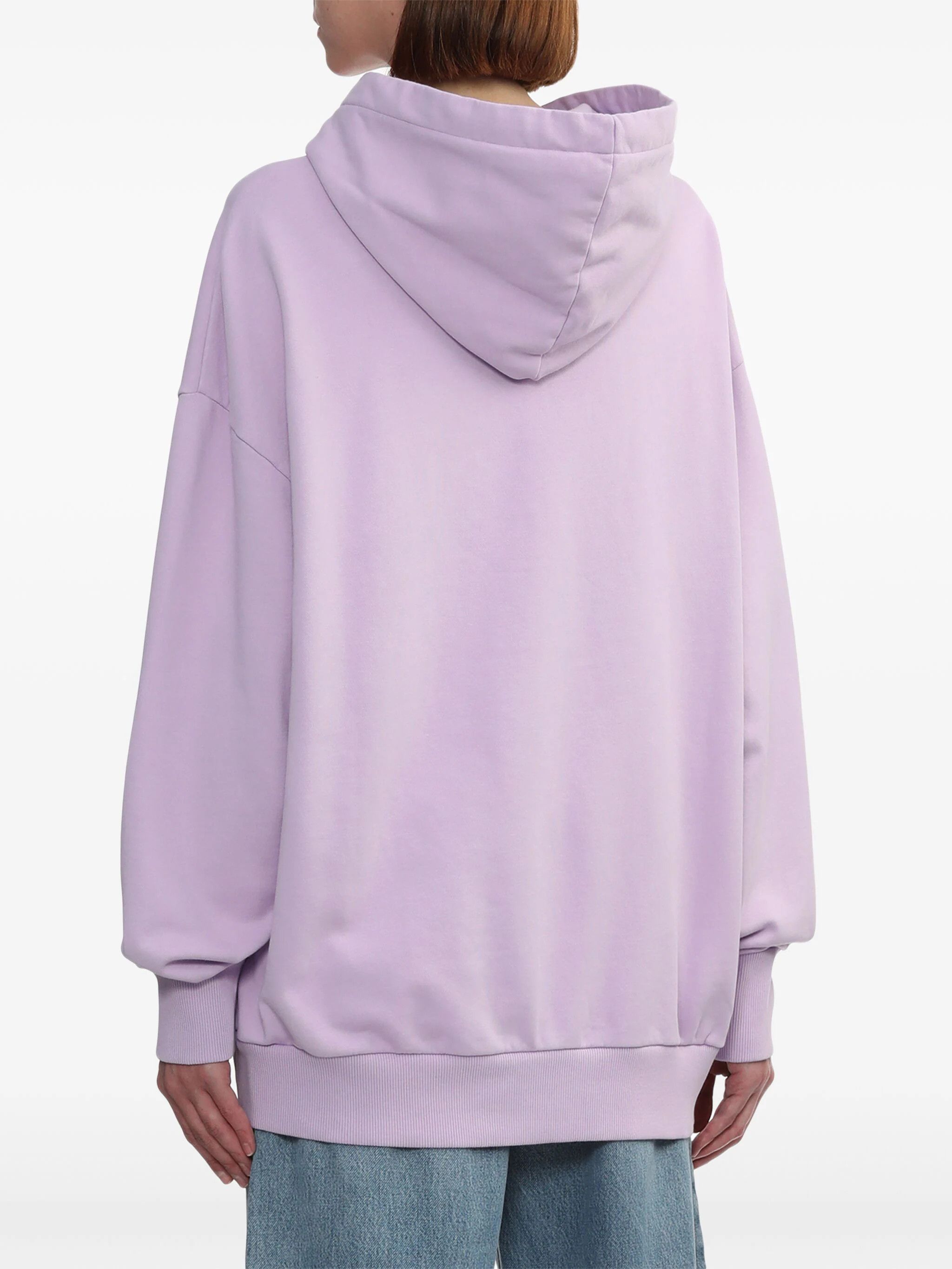 Stella McCartney o1s22i1n1024 Iconic Mini Heart Hooded Sweatshirt in Purple Size M / US 6-8 / IT 42-44 - 4 Thumbnail