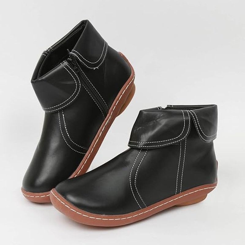 Other Fashion Womens Ankle Boot Comfortable Slip On Flat Booties Size US 9 / IT 39 - 11 Thumbnail