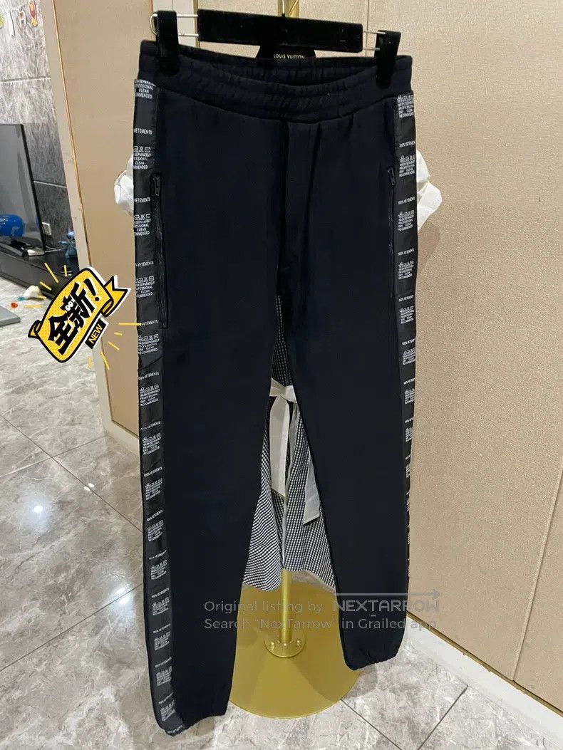 Vetements Vetements size XS Ribbon Black Casual Men's Pants Size US 27 - 1 Thumbnail
