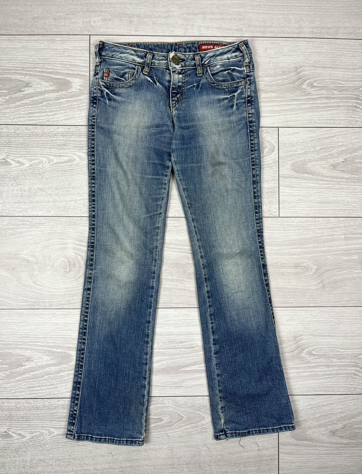 Miss Sixty Miss Sixty Y2K Blue Denim Washed Flared Jeans Denim Pants 27 Size 27" / US 4 / IT 40 - 1 Thumbnail
