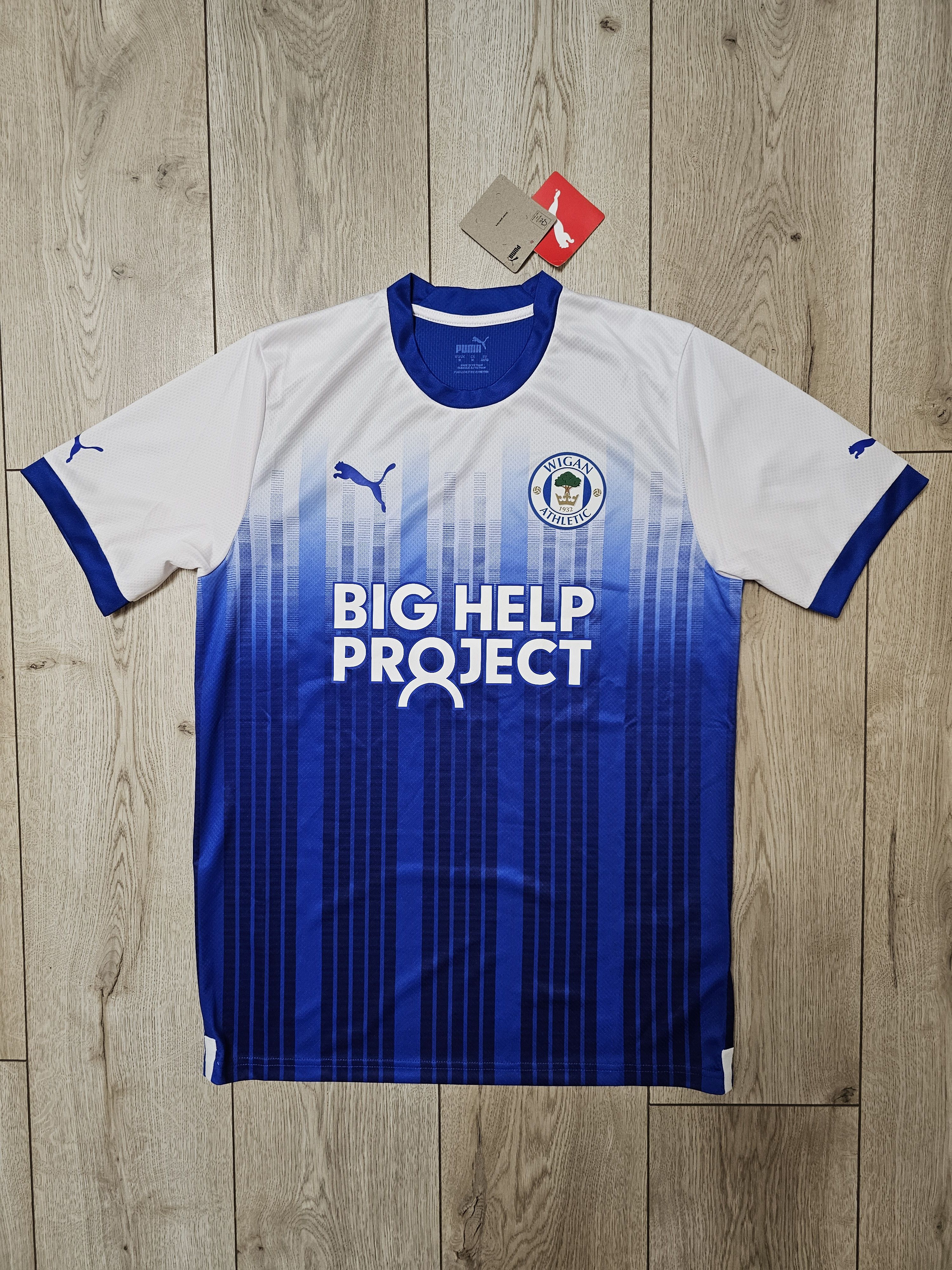Puma WIGAN ATHLETIC 2022 2023 HOME FOOTBALL SHIRT SOCCER JERSEY Size US M / EU 48-50 / 2 - 1 Thumbnail
