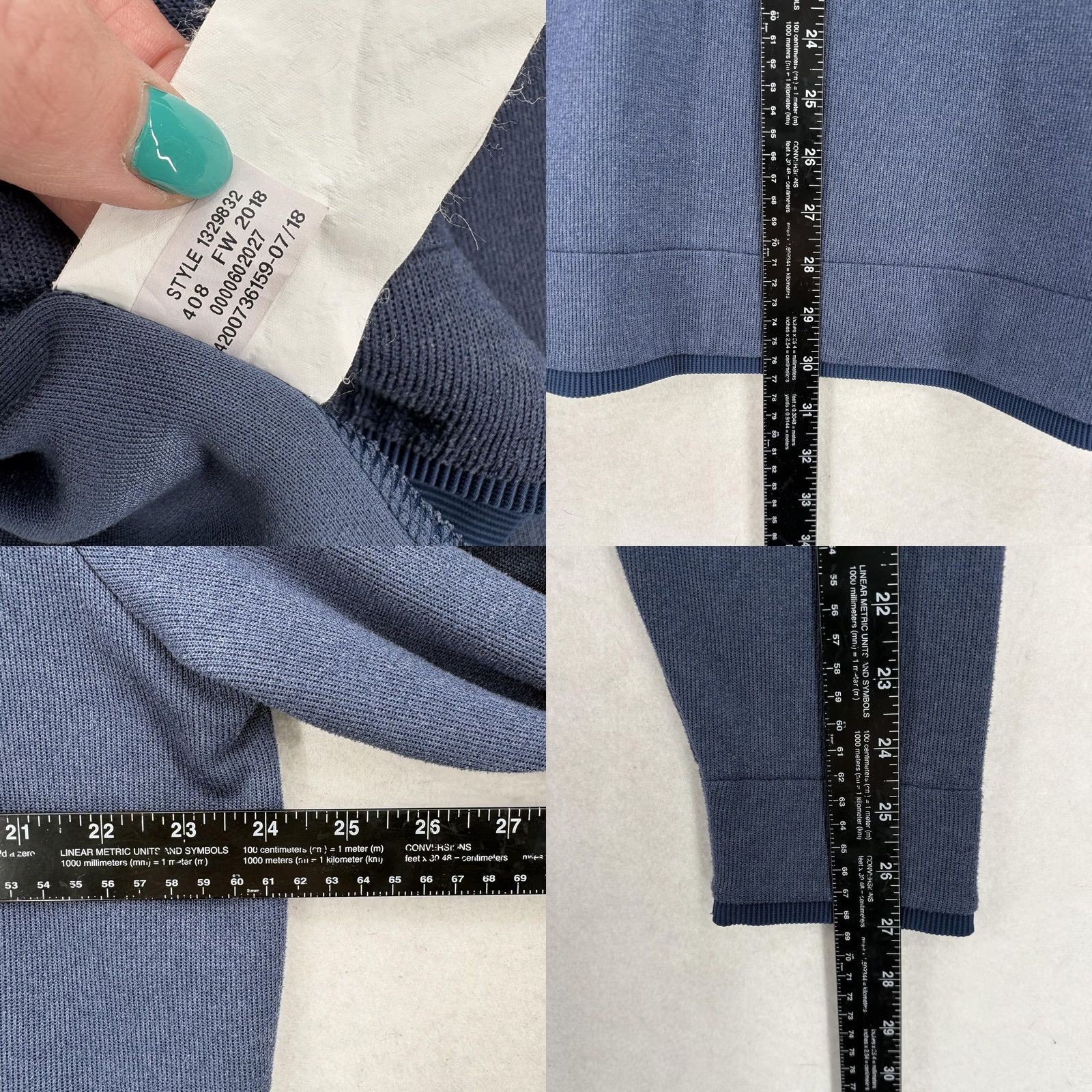 Under Armour Under Armour ColdGear Pullover Mens 2XL Blue Long Sleeve Golf Top Thermal Size US XXL / EU 58 / 5 - 8 Thumbnail