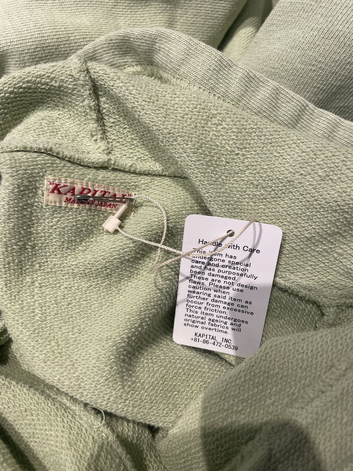 Kapital Kapital Logo Hoodie Seafoam Size 4 Size US XL / EU 56 / 4 - 3 Thumbnail