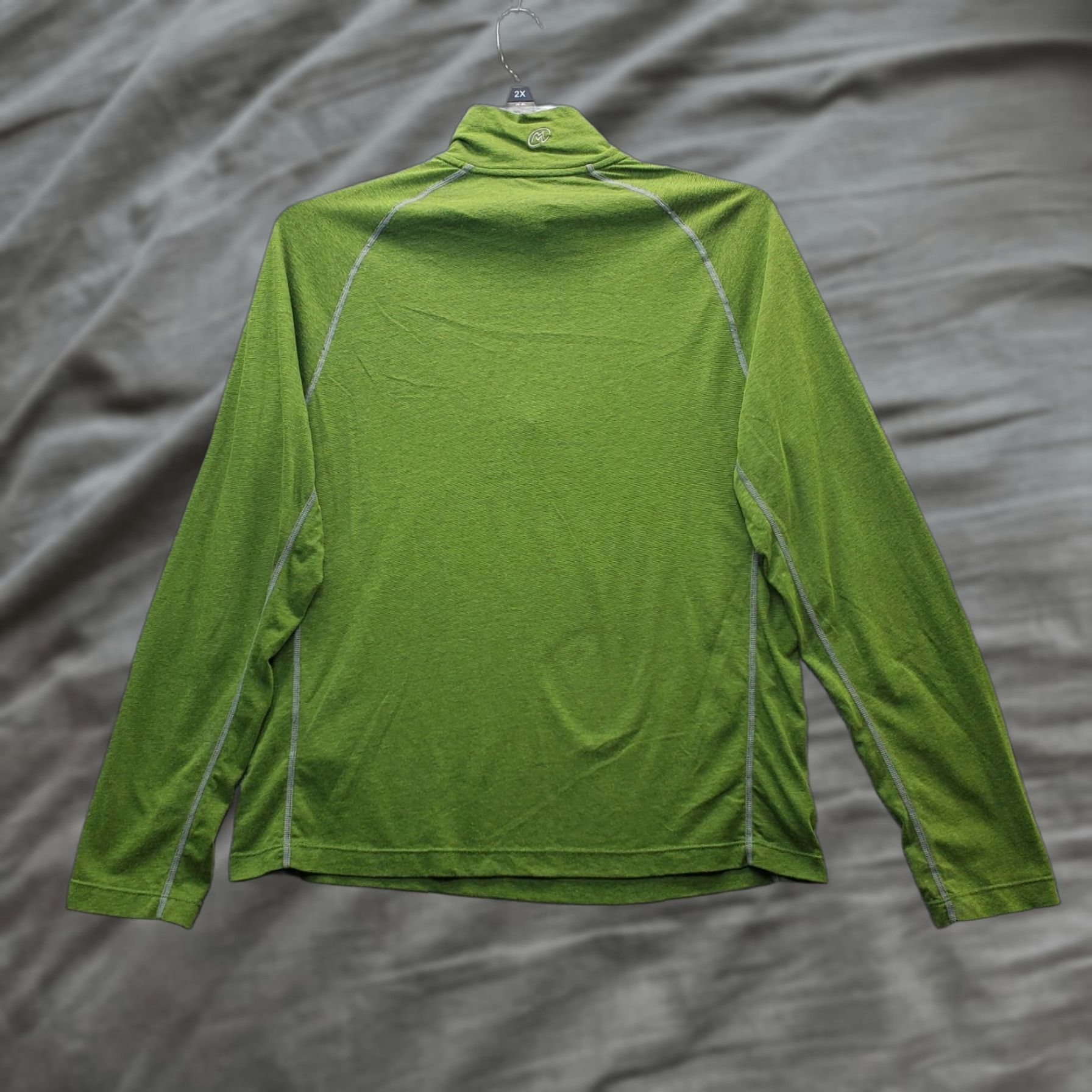 Vintage Cloudveil Active Shirt Mens M Green Cotton Long Sleeve Mock Neck Pullover Size US M / EU 48-50 / 2 - 1 Thumbnail