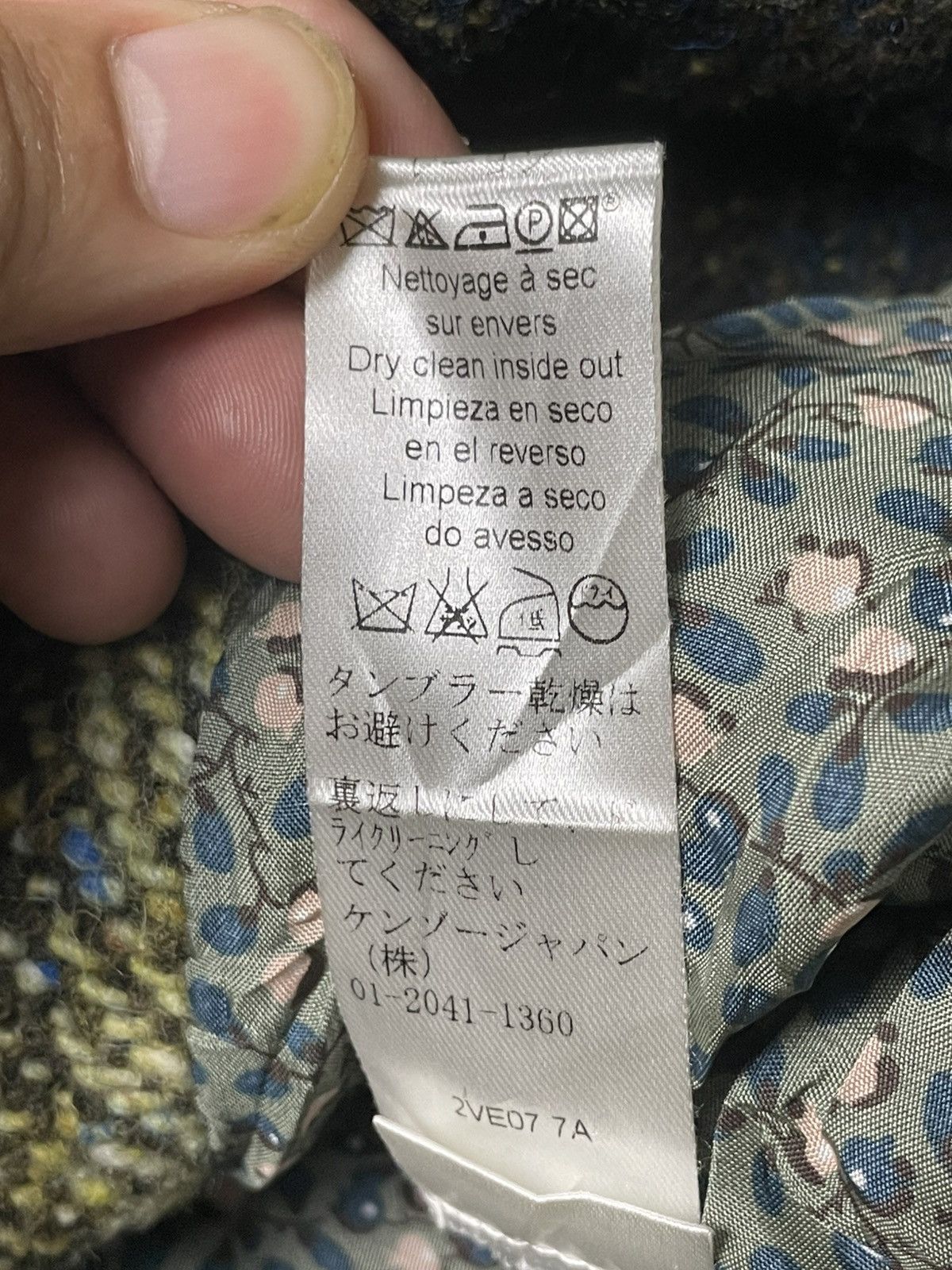 Japanese Brand × Kenzo × Vintage KENZO Knitted Wool Crop Coat (94) Size US XXS / EU 40 - 9 Thumbnail