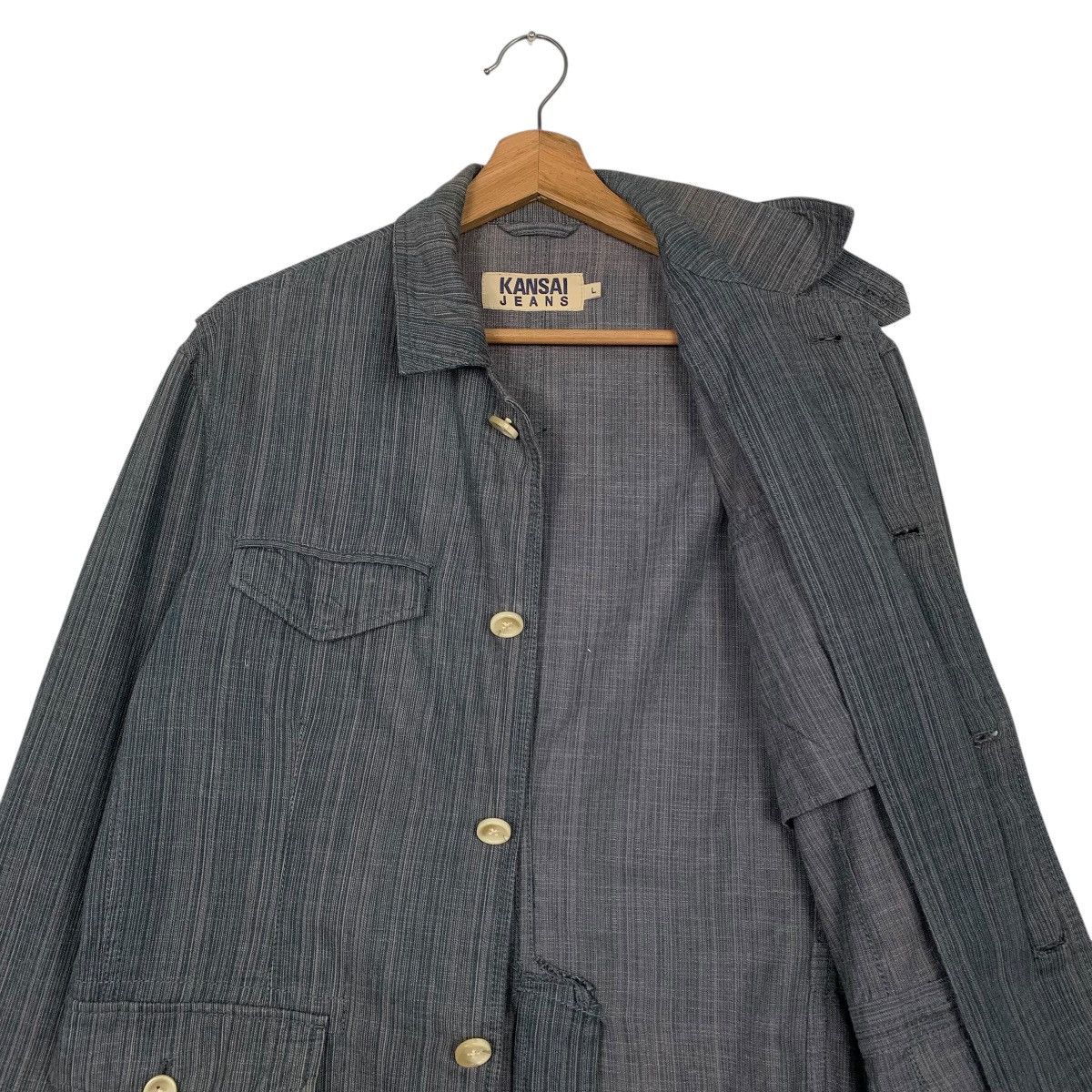 Kansai Yamamoto Kansai Jeans Hickory Casual Jacket Size US M / EU 48-50 / 2 - 10 Thumbnail