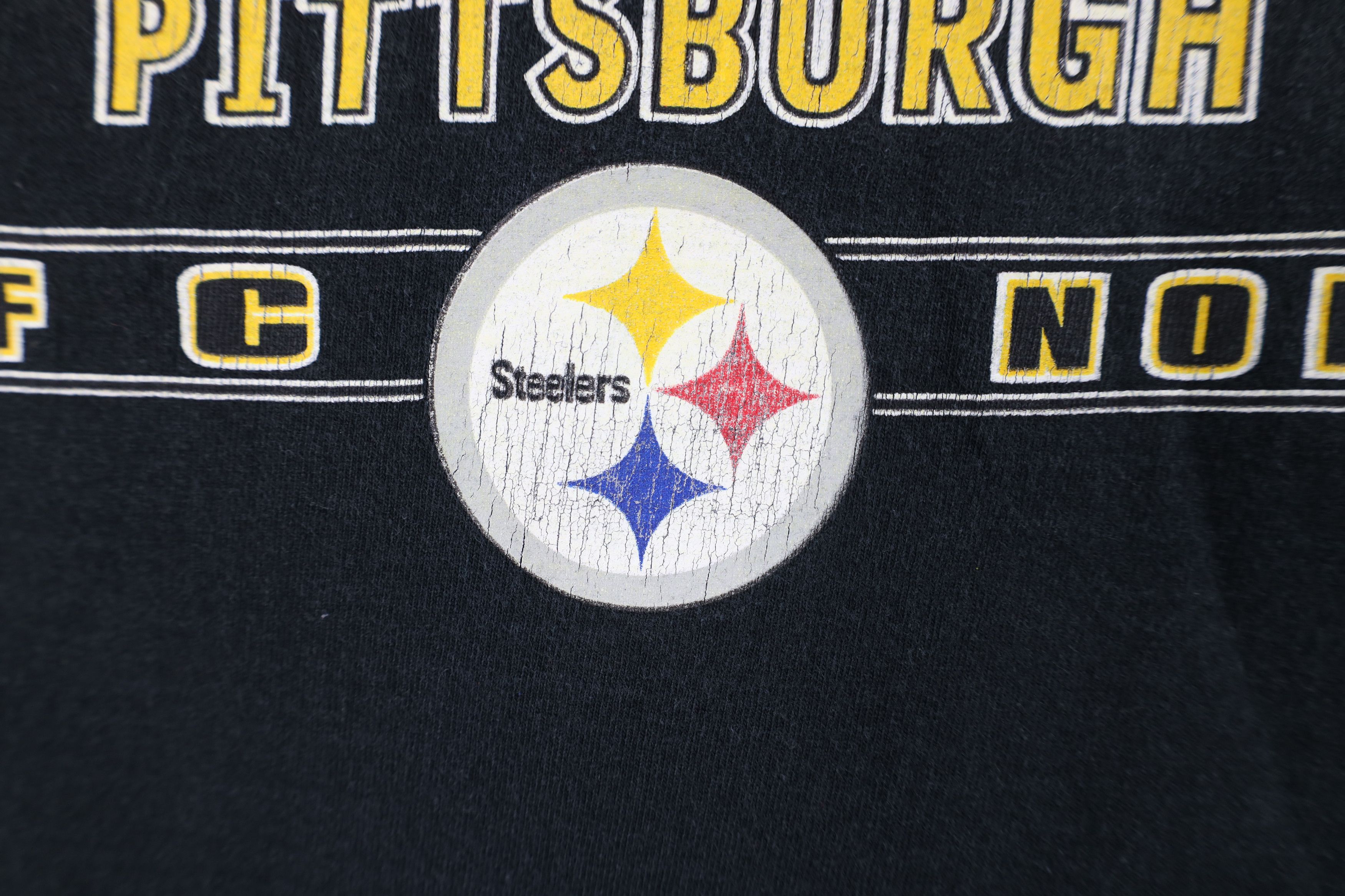Vintage Vintage 90s Y2K Spell Pittsburgh Steelers Football T-Shirt Size US L / EU 52-54 / 3 - 5 Thumbnail
