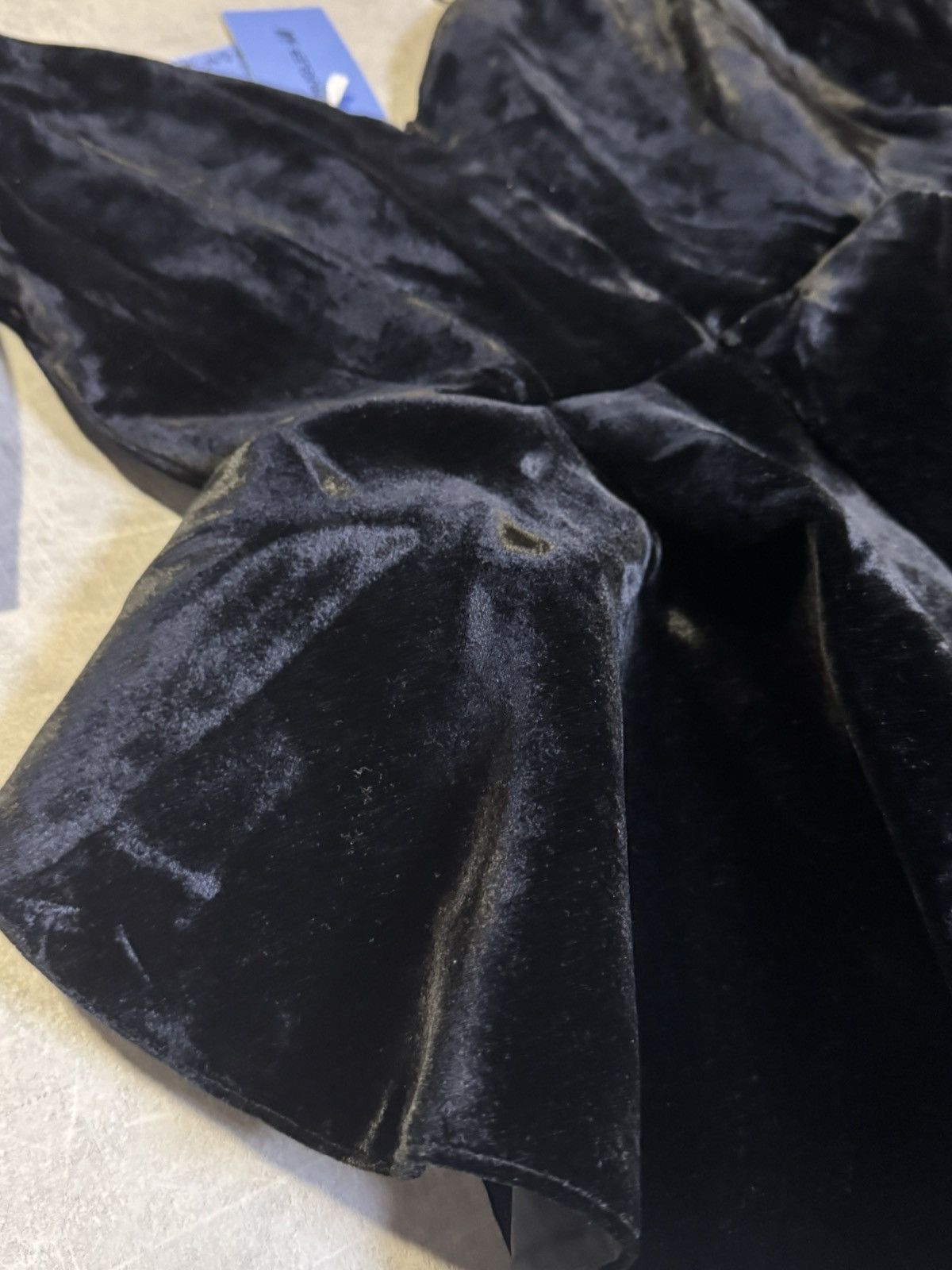 H&M × Mugler Rare Mugler X H&M Velvet Peplum Dress Black UK14/US10/EUR 42 Size M / US 6-8 / IT 42-44 - 4 Thumbnail