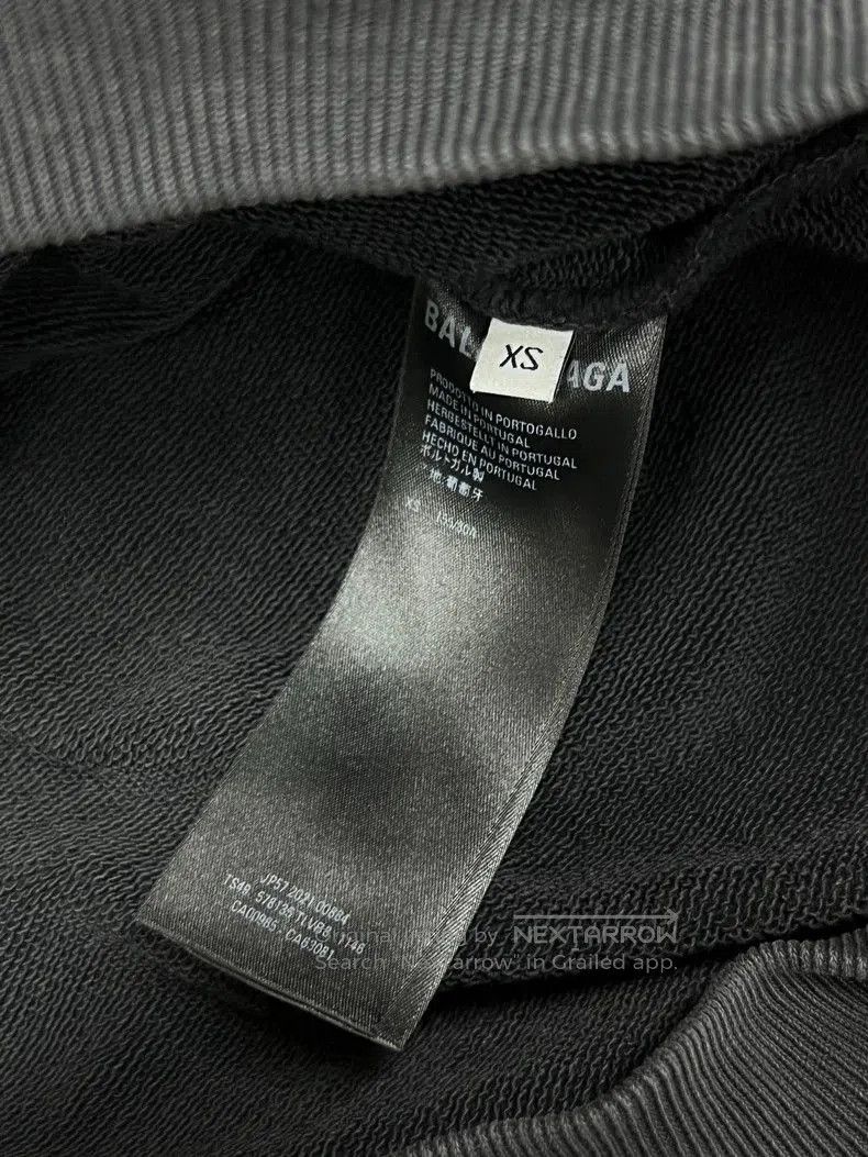 Balenciaga Balenciaga Embroidered Distressed Hoodie XS. Size US XS / EU 42 / 0 - 6 Thumbnail
