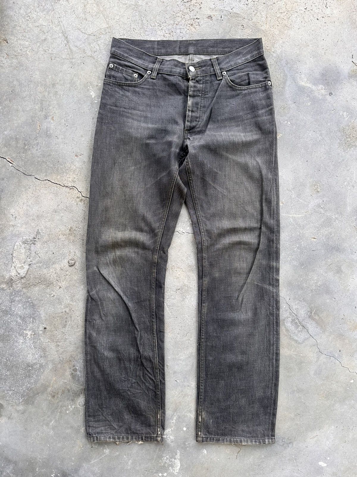 Helmut Lang Classic Raw Denim vintage Wash Fade