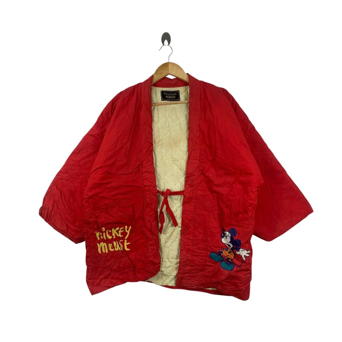 Disney Vintage DISNEY MICKEY MOUSE Kimono Japan Quilted Jacket Coat Size M / US 6-8 / IT 42-44 - 1 Thumbnail