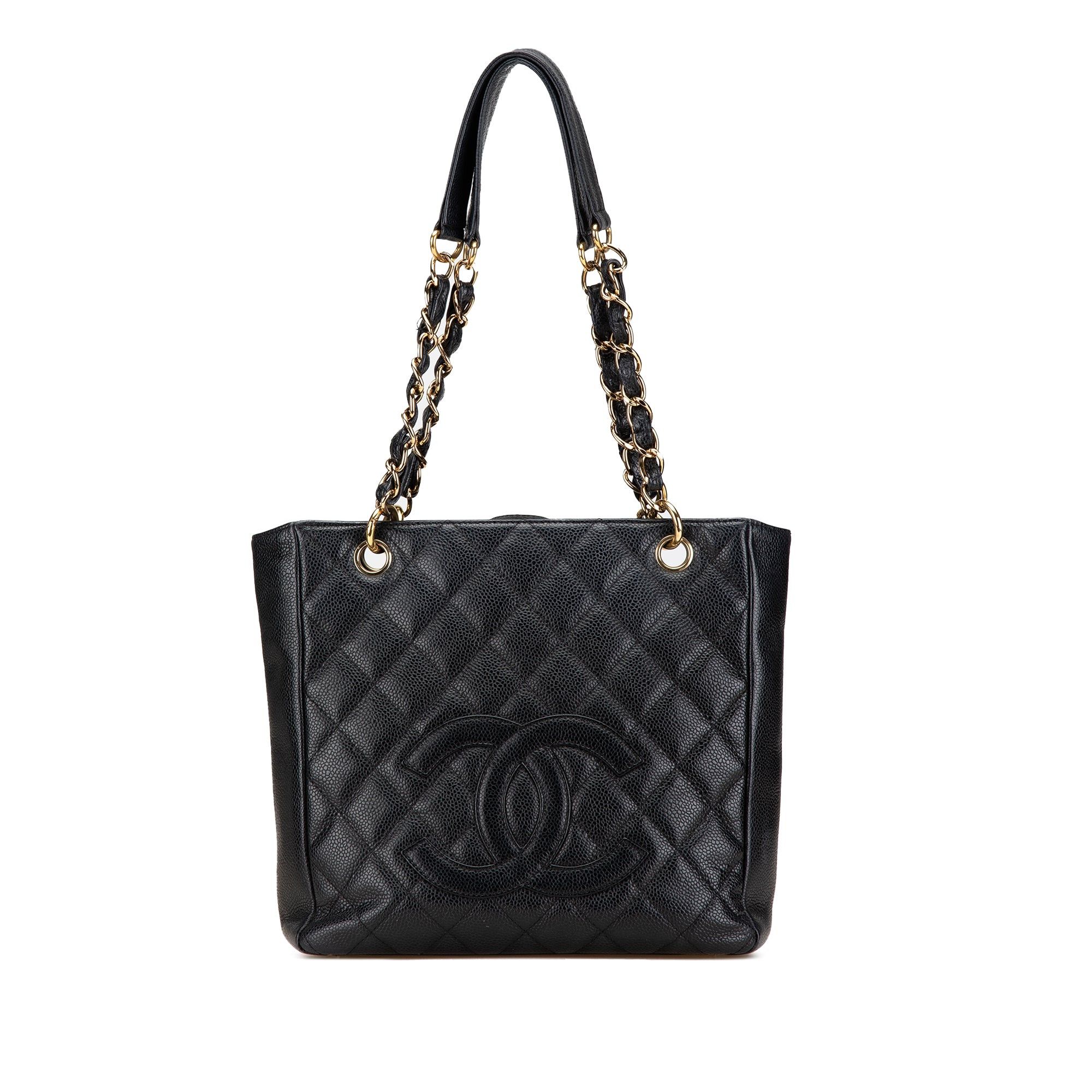 Chanel Chanel Caviar Petite Shopping Tote Black Size ONE SIZE - 1 Thumbnail