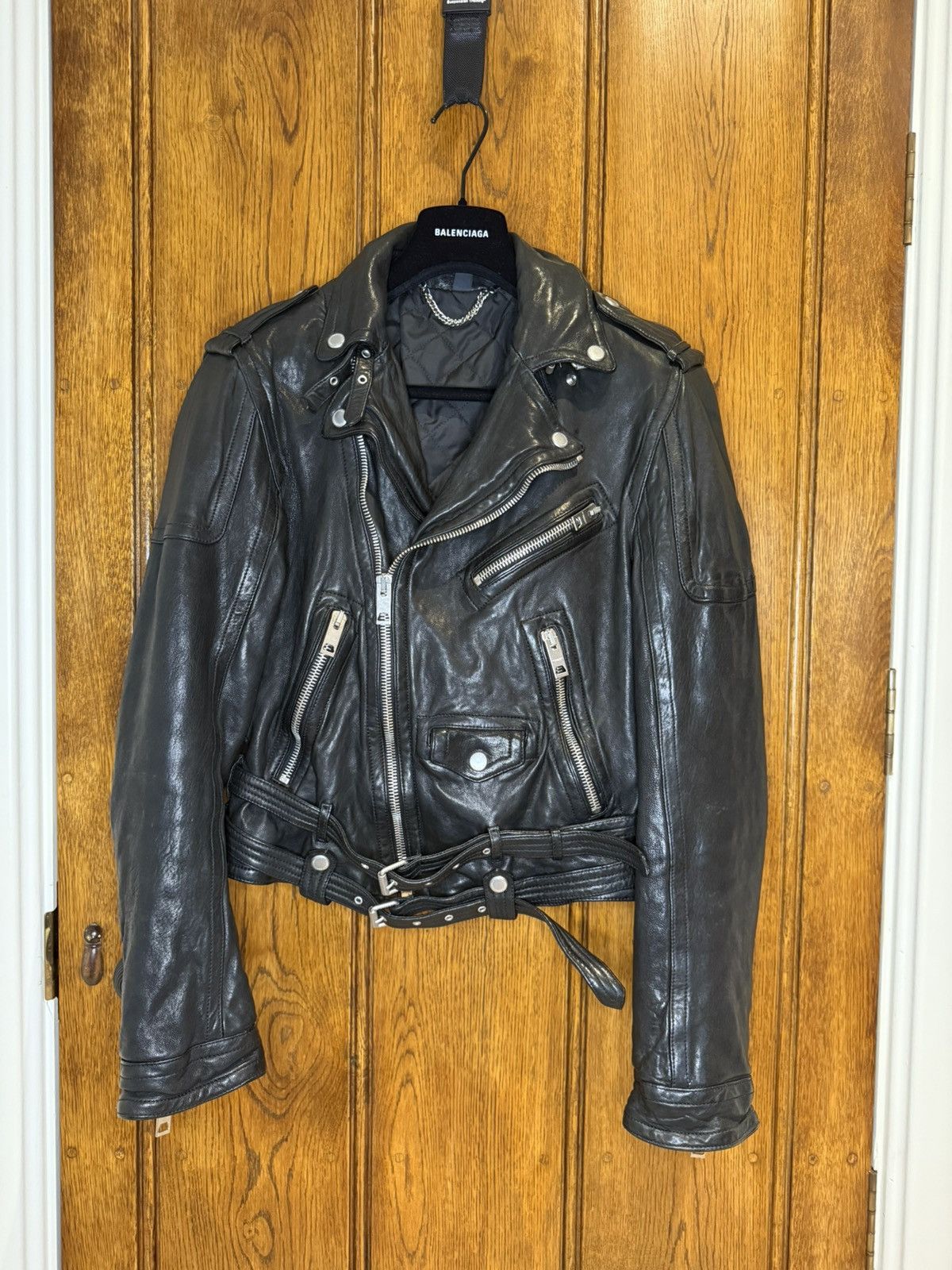 Burberry Prorsum SS11 Burberry Prorsum Burberry Bailey biker leather jacket Size US M / EU 48-50 / 2 - 7 Thumbnail